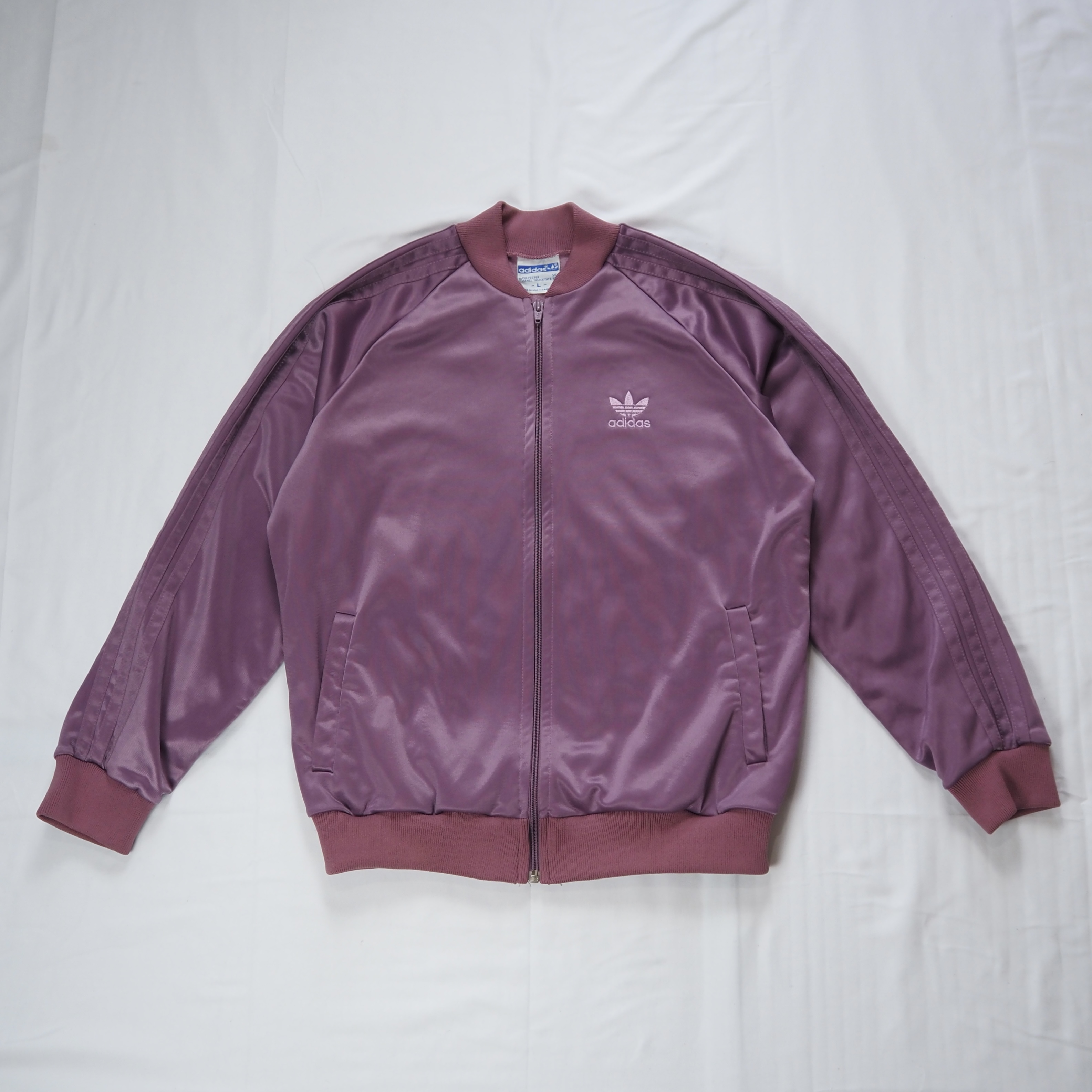 80’s Adidas トラックジャケット ピンク の画像 5
