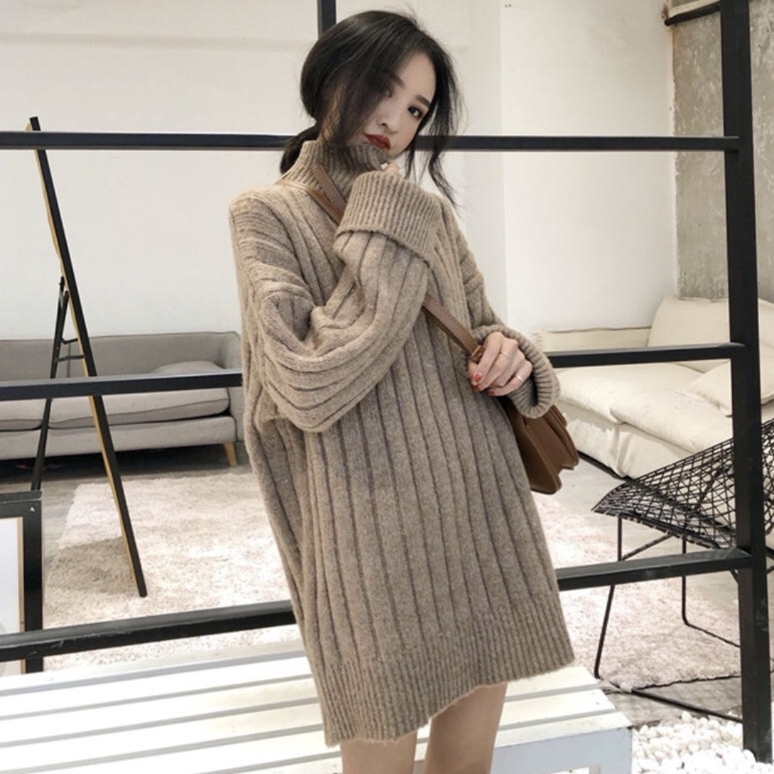 ニット ゆったり ワンピース レディース 秋 冬 服 マイクロ ミニ 丈 長袖 韓国 ファッション iライン ハイネック Op 0430 Happy Orurea ハッピーオルレア ニット ゆったり ワンピース レディース 秋 冬 服 マイクロ ミニ 丈 長袖 韓国 ファッション iライン ハイネック Op 0430 Happy Orurea ハッピーオルレア