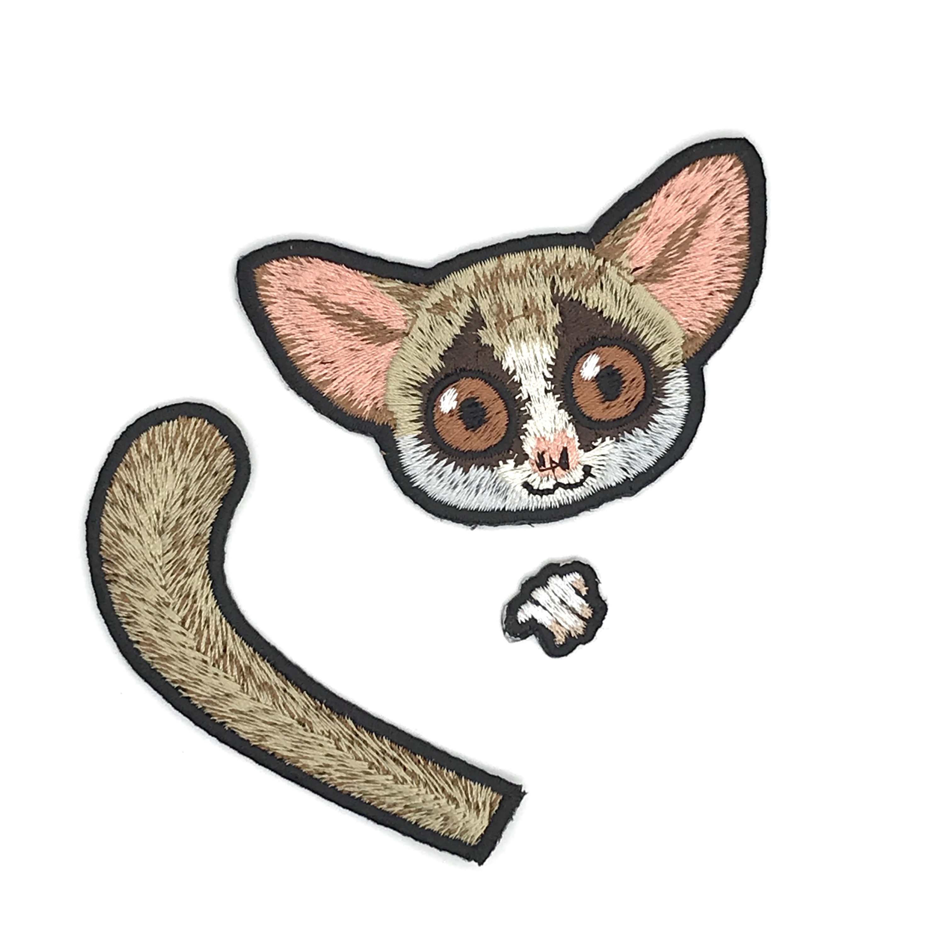 ショウガラゴ の刺繍ワッペン アトリエリジッタ