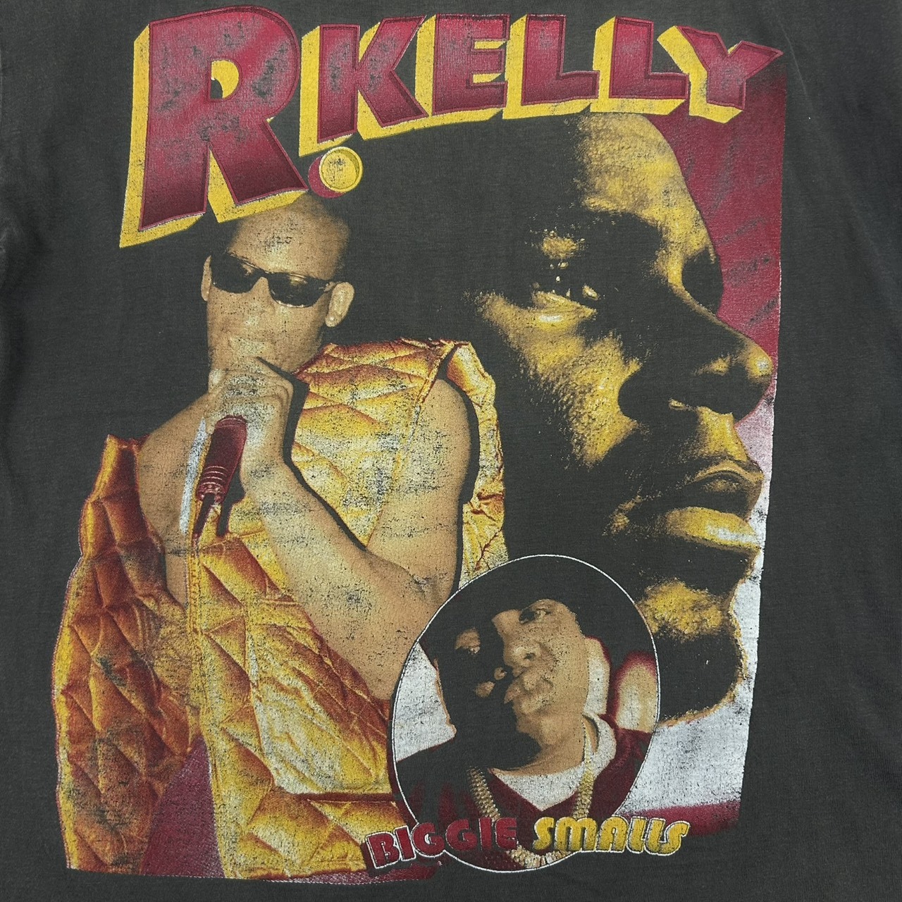 R. Kelly × Notorious B.I.G. 90s Bootleg Rap Tee Vintage Hip Hop T-Shirt L の画像 4