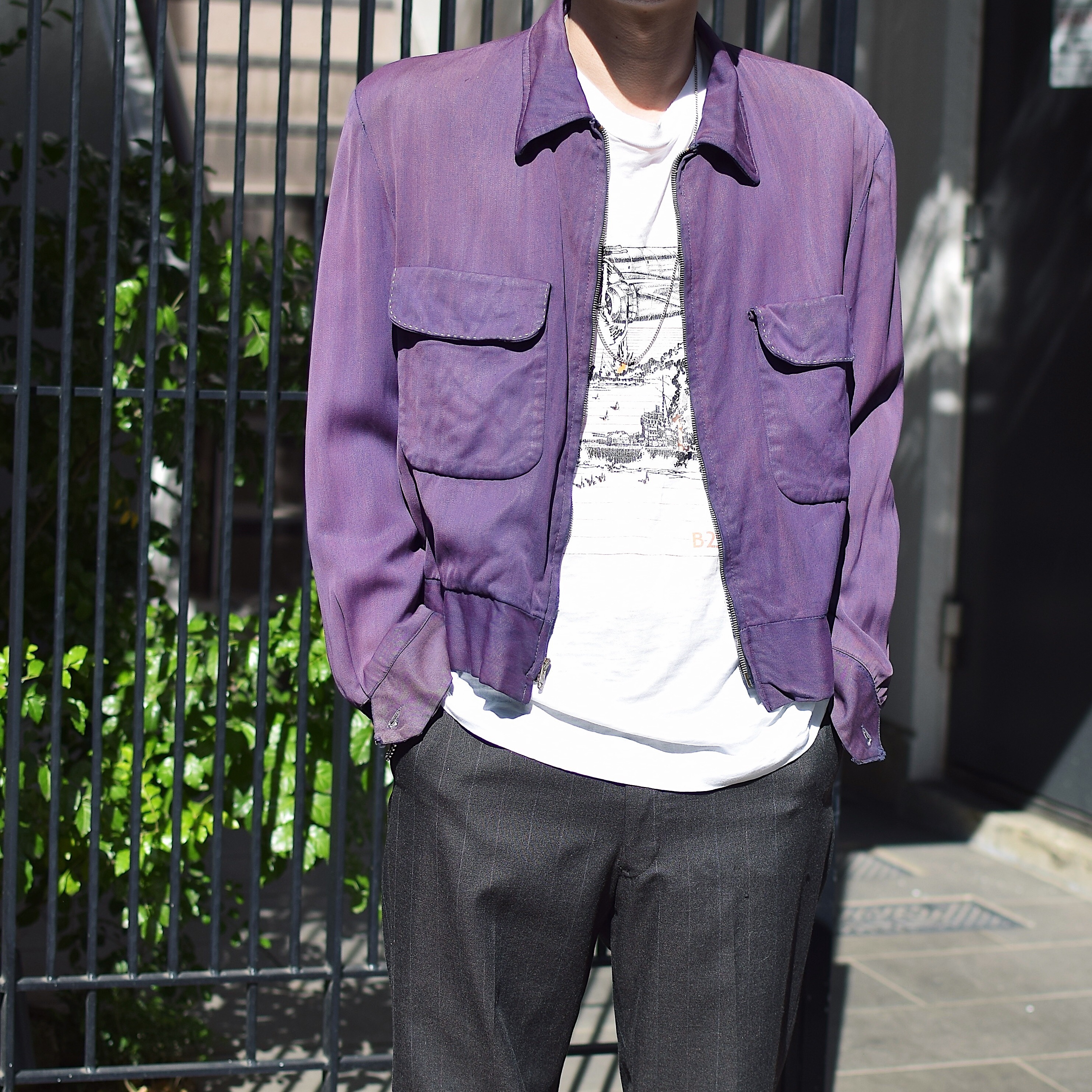Vintage 50's【Shanhouse】Rayon Gabardine Jacket の画像 3