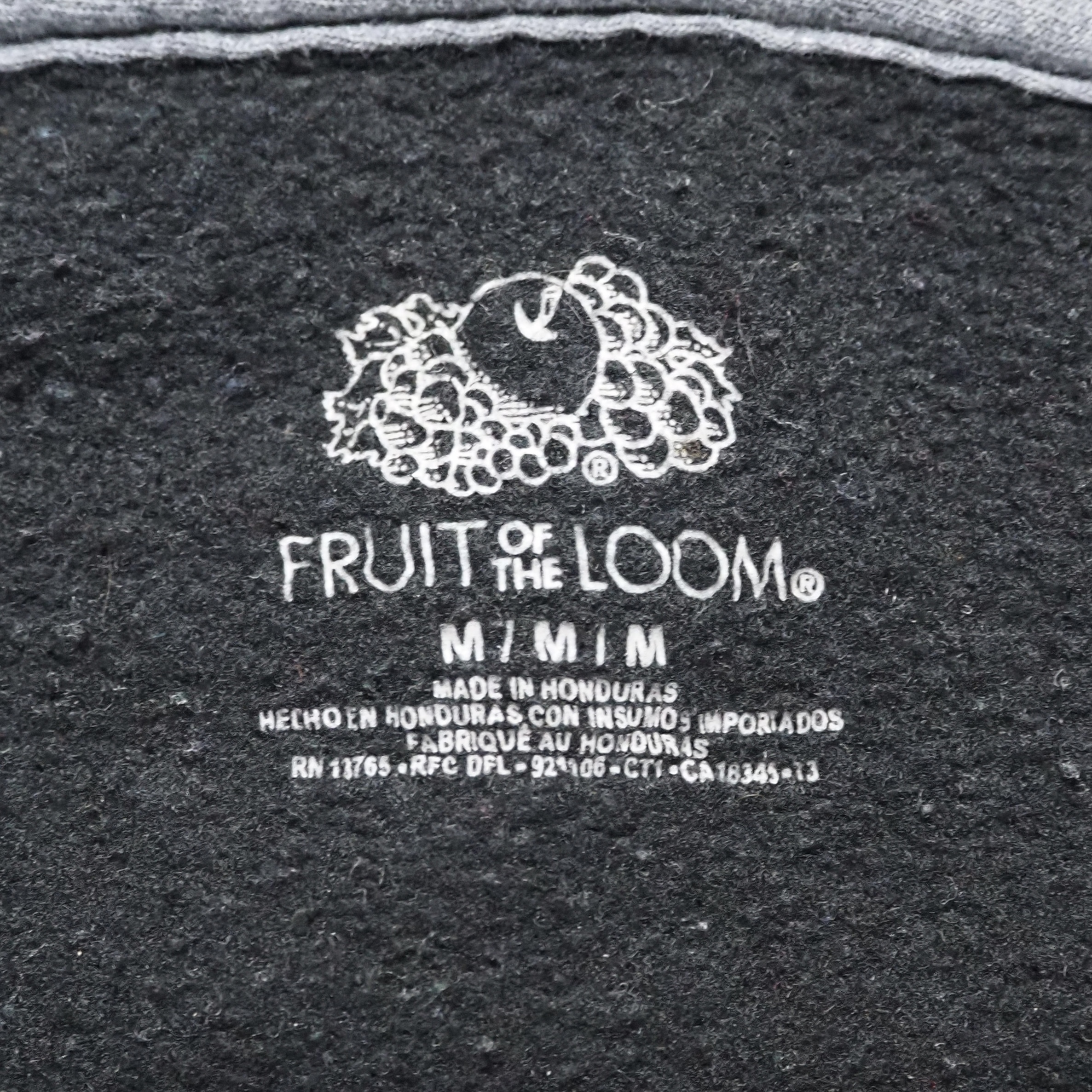 Fruits of the loom ジップフーディ ブラック Mサイズ オンライン限定商品 の画像 8