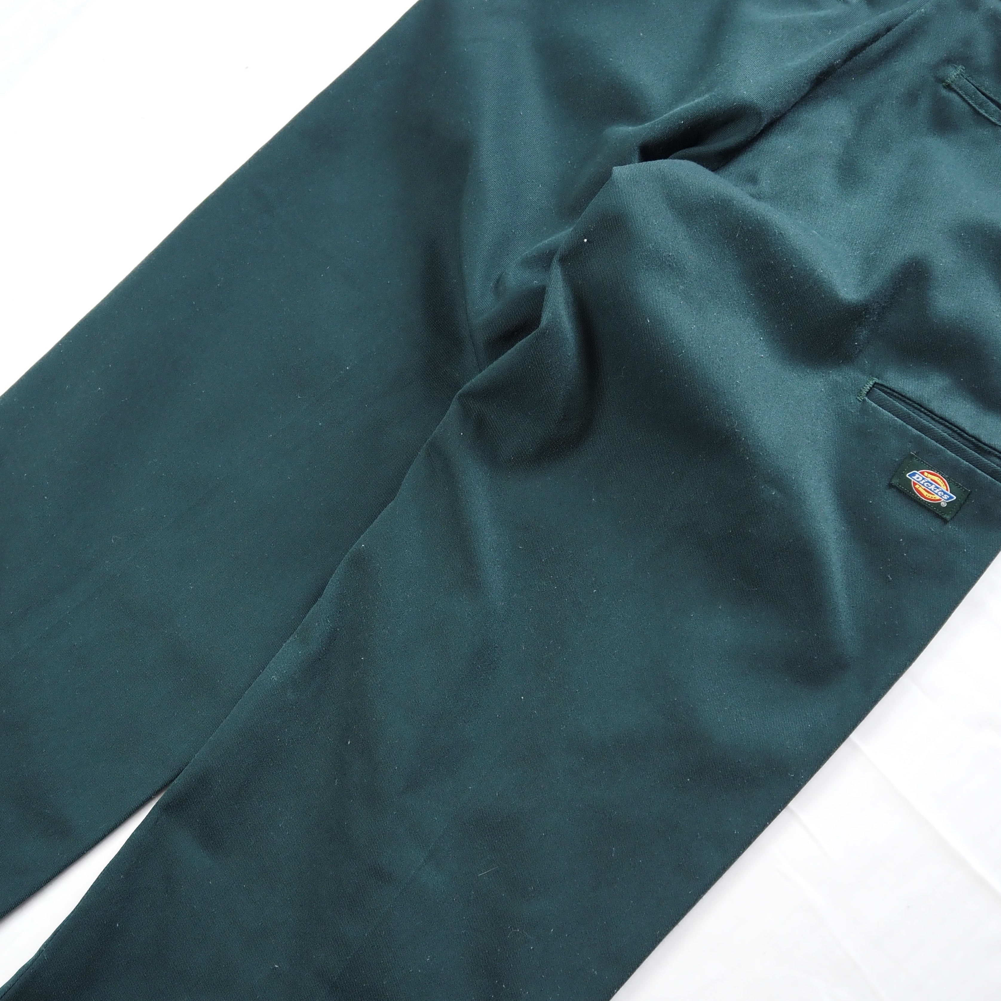 00’s Dickies ダブルニーパンツ グリーン 30×30 の画像 17