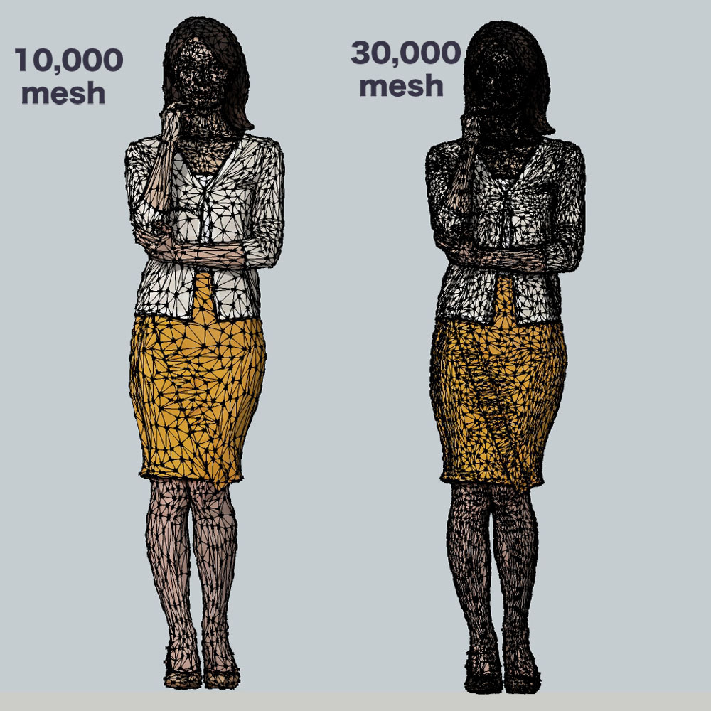 SketchUp素材 3D人物モデル ( Posed ) 097_Aya - 画像3