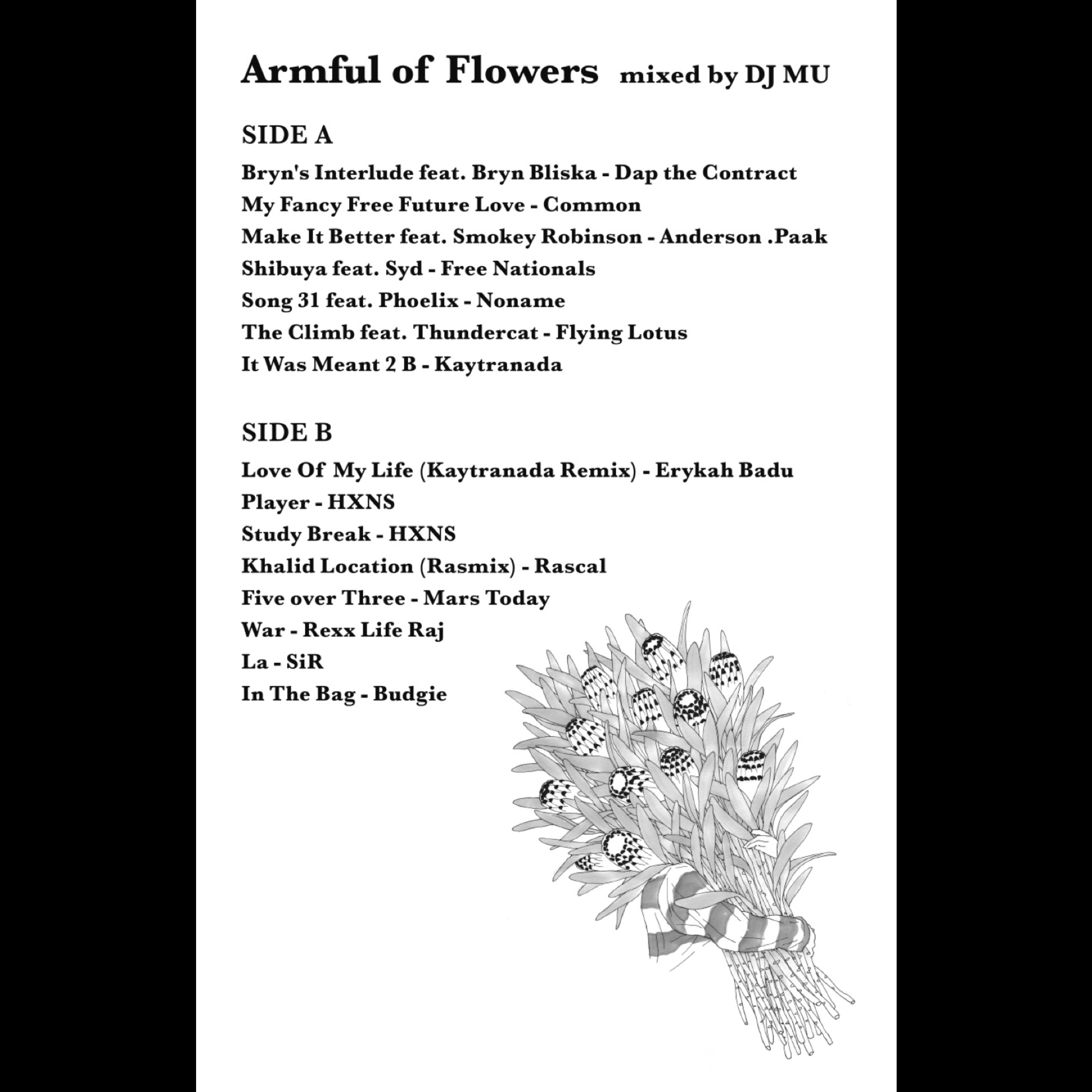 Mix Tape Download Code Dj Mu Armful Of Flowers 特典ステッカー付き Thisone Mix Tape Download Code Dj Mu Armful Of Flowers 特典ステッカー付き Thisone