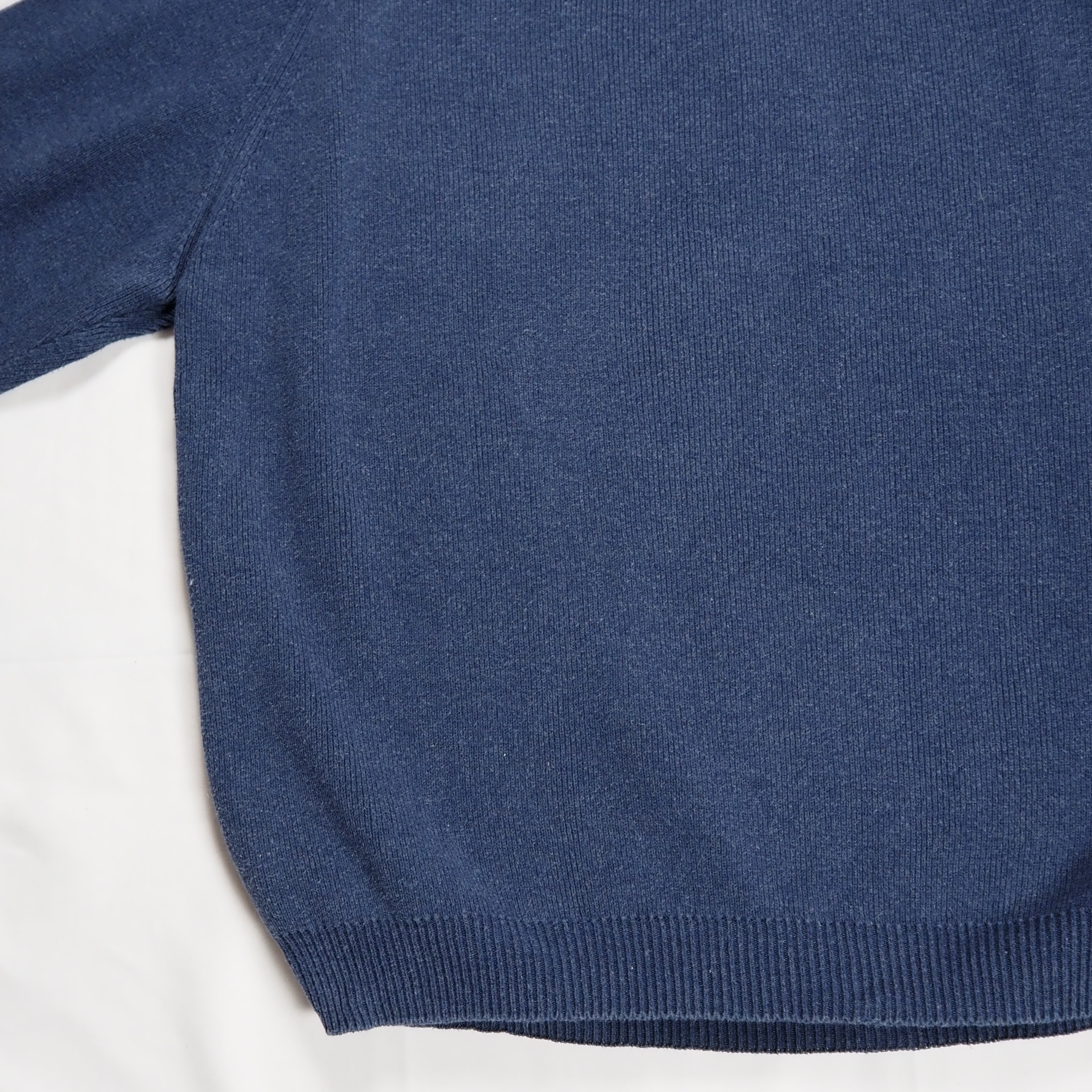 90’s Eddie Bauer コットンニット ハーフジップ Lサイズ の画像 12