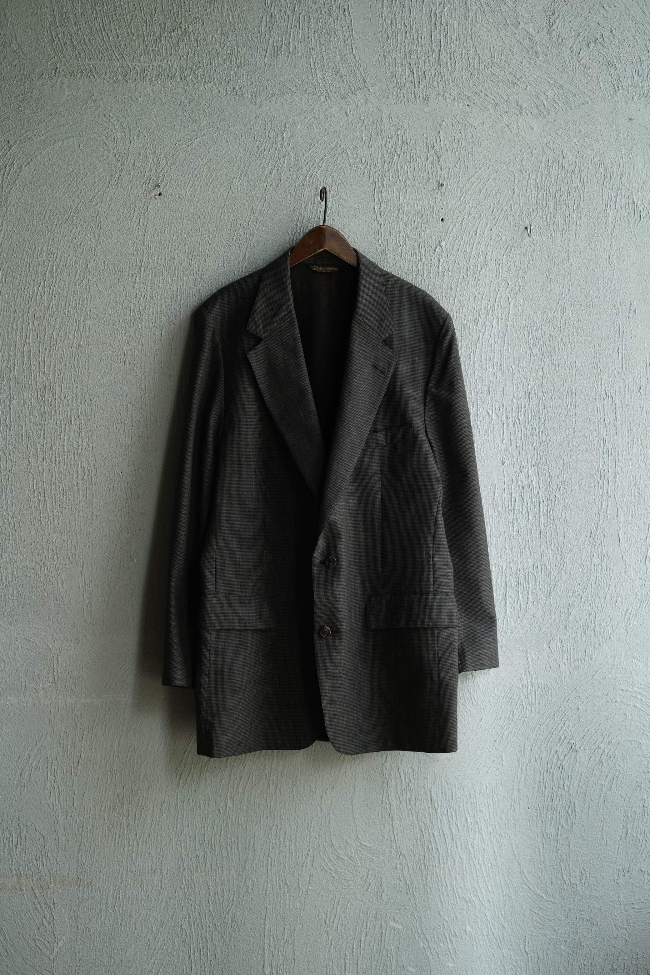 Utah/80-90's "Brooks Brothers" houndstooth check tailored jacket