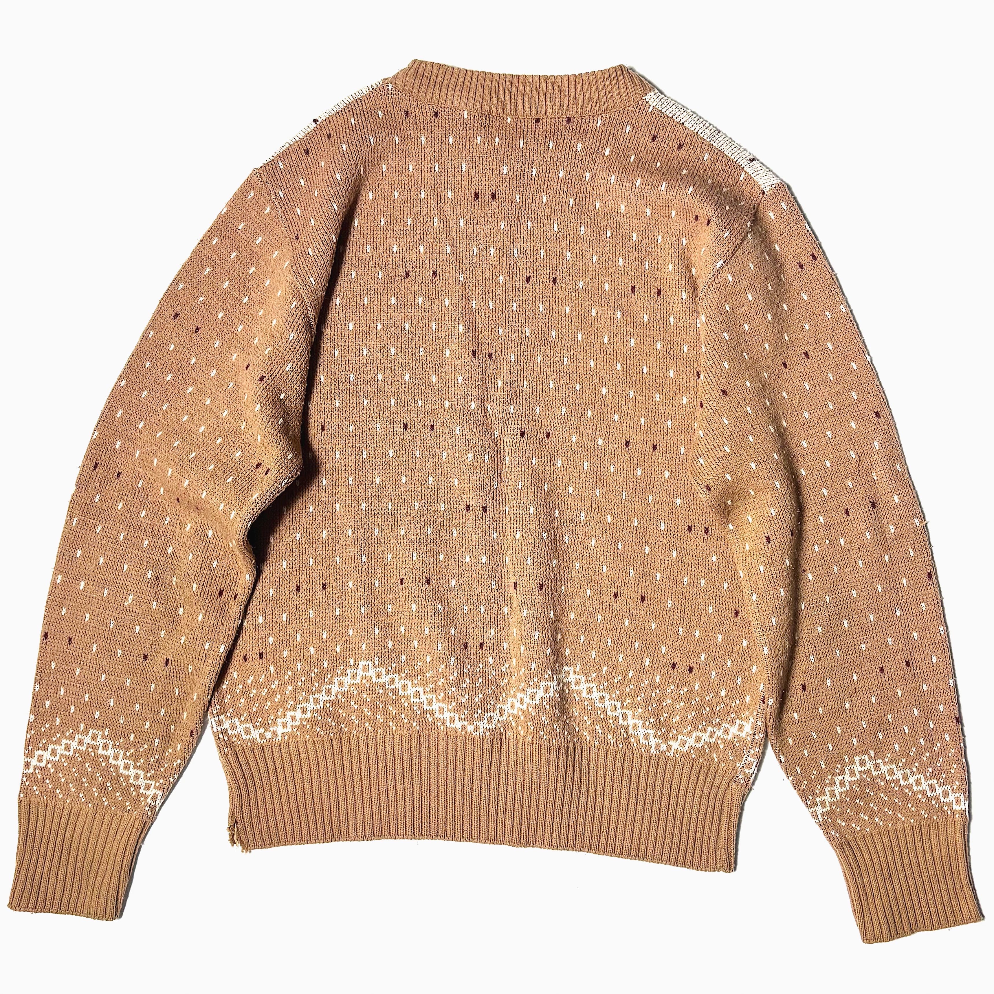 Vintage 60's【MANSKIN】"Deer" Knit Sweater の画像 2