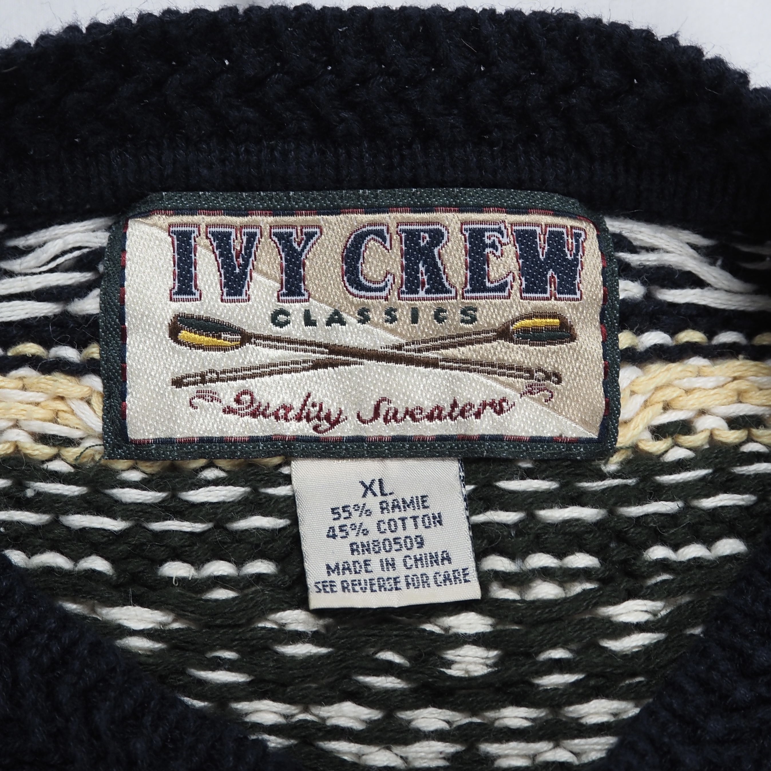 00’s IVY CREW コットンニット XLサイズ の画像 8