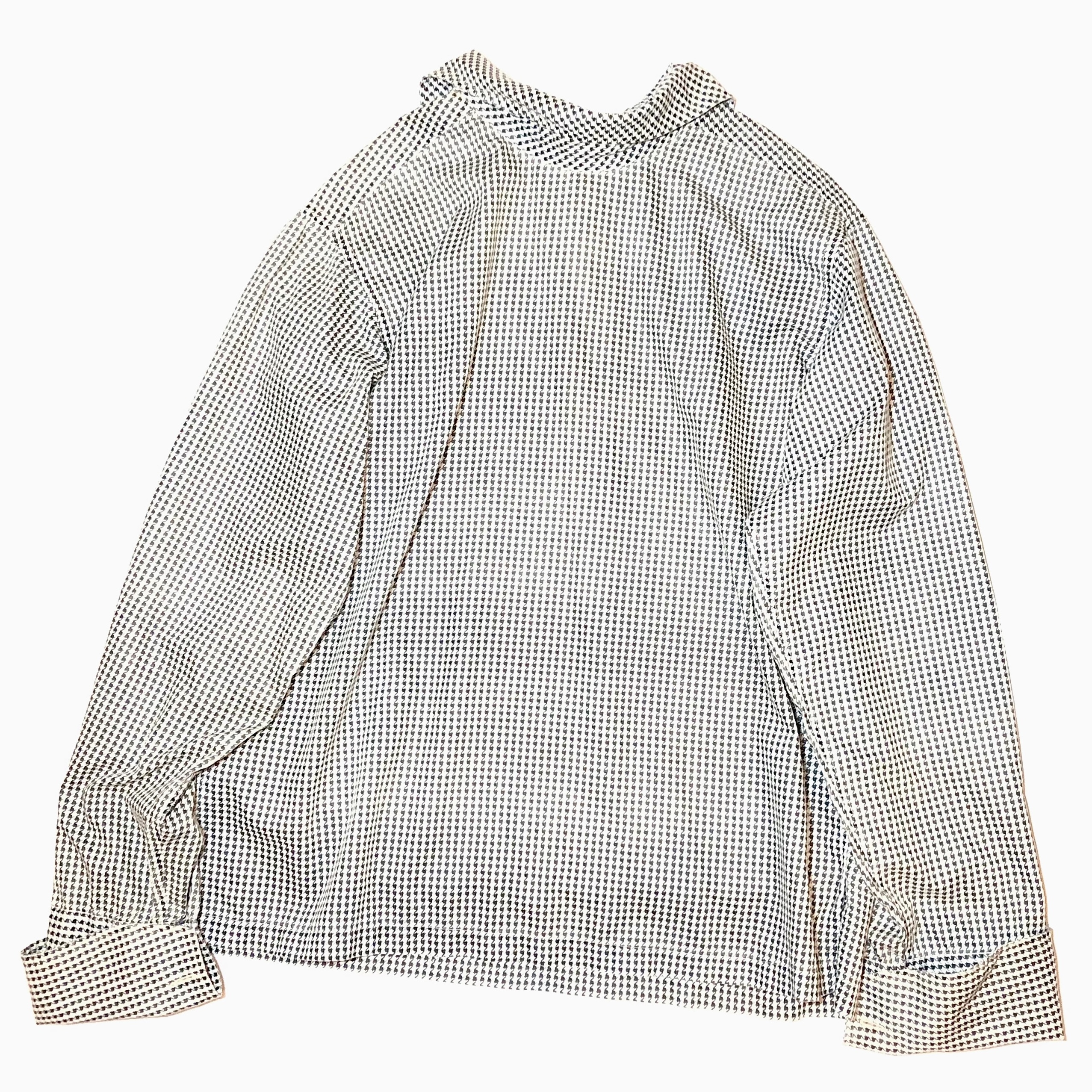 Vintage 60〜70's【Jacobsons】Houndstooth Half Zip Shirt の画像 2