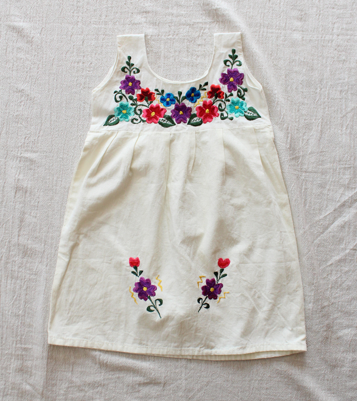 Hu 3 キッズ メキシカン刺繍 ワンピース Humus Kids Ladies Used Vintage Shop