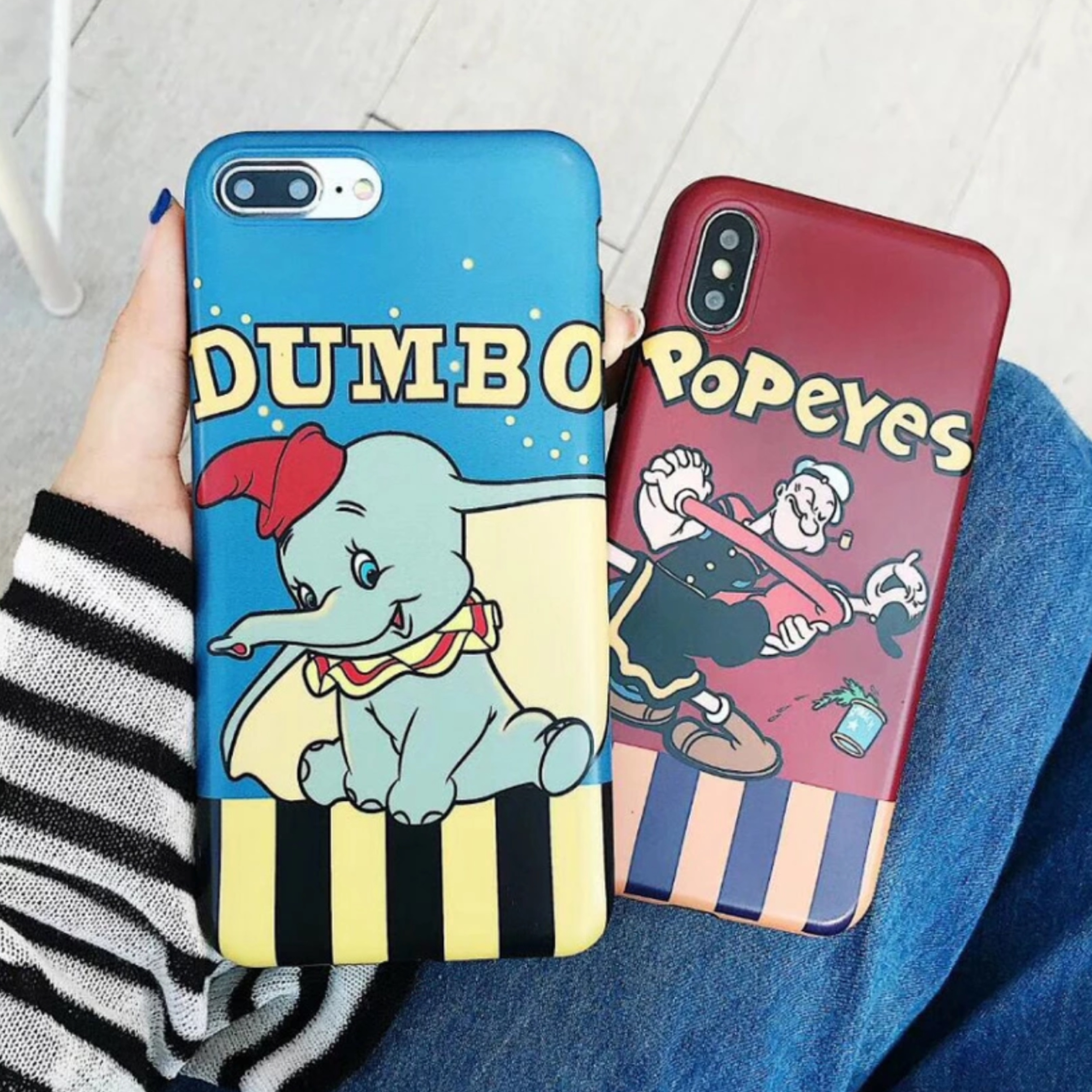 即納商品 Popeye 赤 Dumbo 青 Iphoneケース Iphoneケース専門 Honey Apples