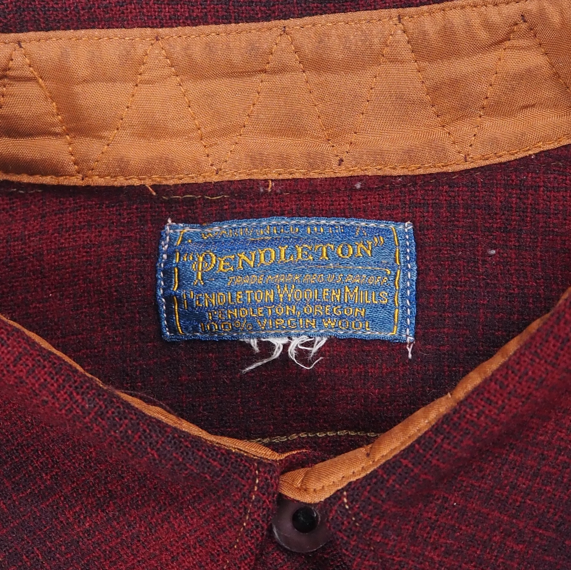 【9/23 20:00入荷】40's〜 Pendleton ウールシャツ シャドーチェック の画像 4