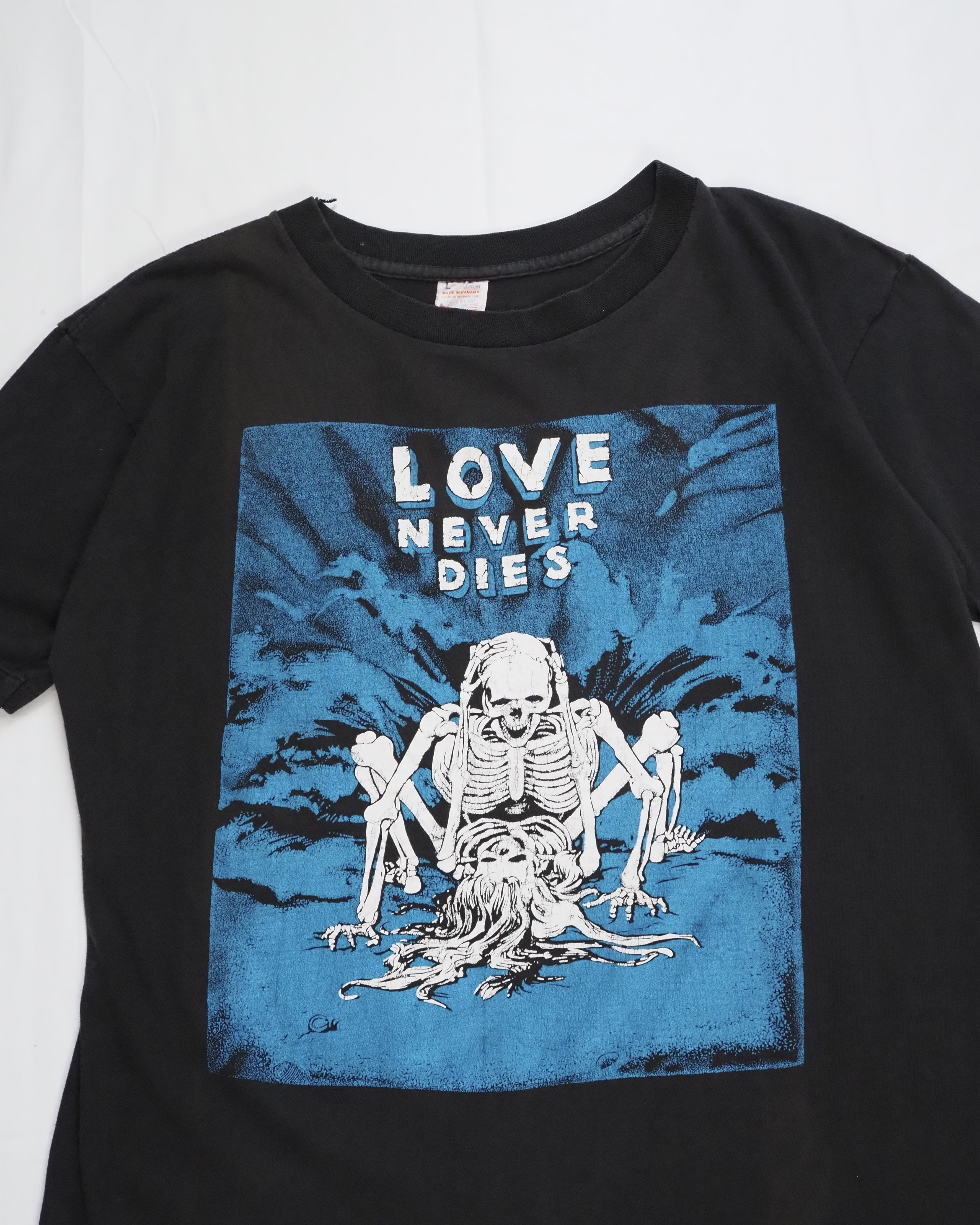 【5/6(水) 20:00入荷】80’s Love never dies Tシャツ スカル の画像 2