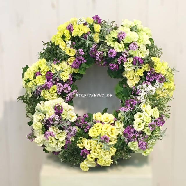 季節の花で作るオーダーメイドゴージャスリース - 画像2