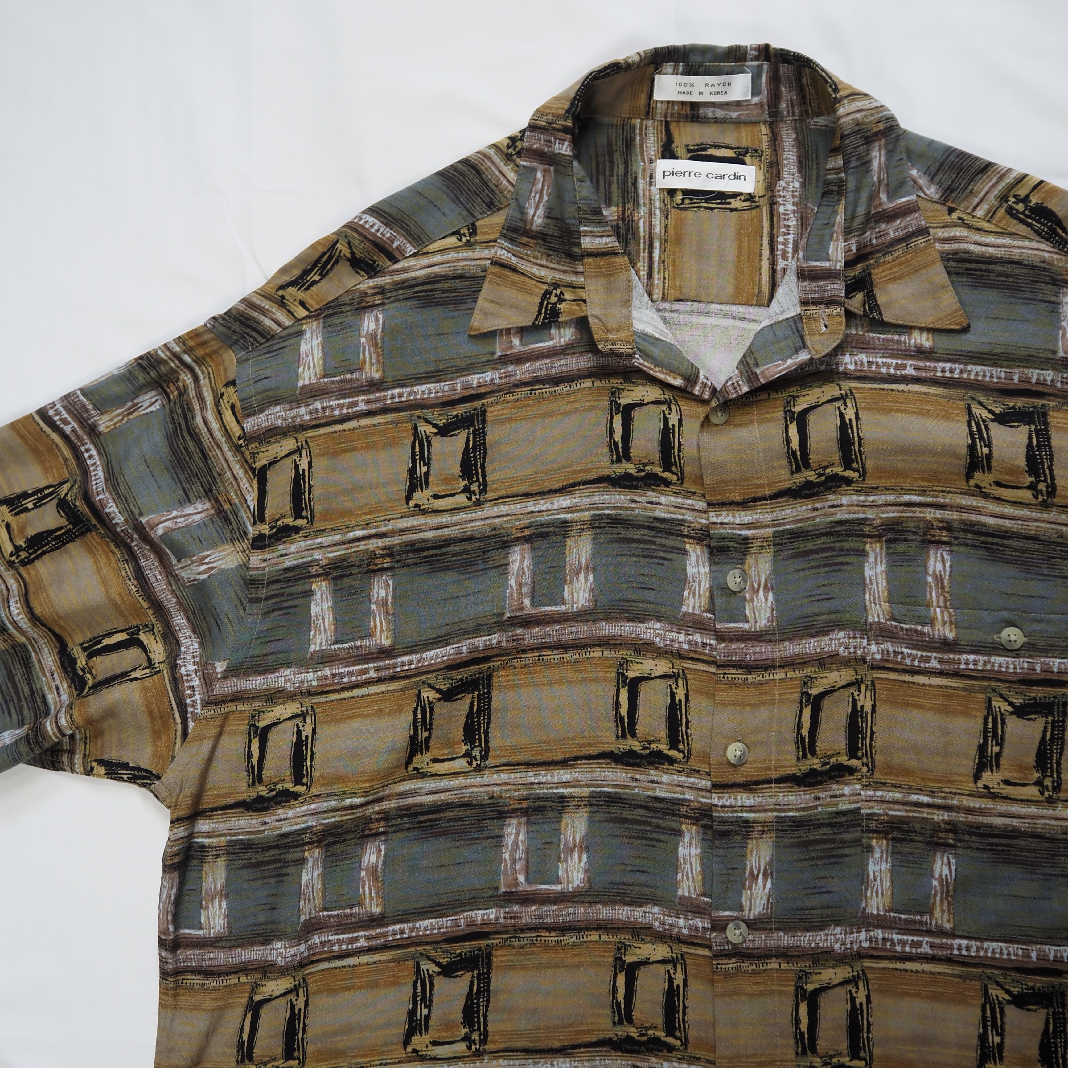 00’s Pierre Cardin 長袖レーヨンシャツ の画像 5