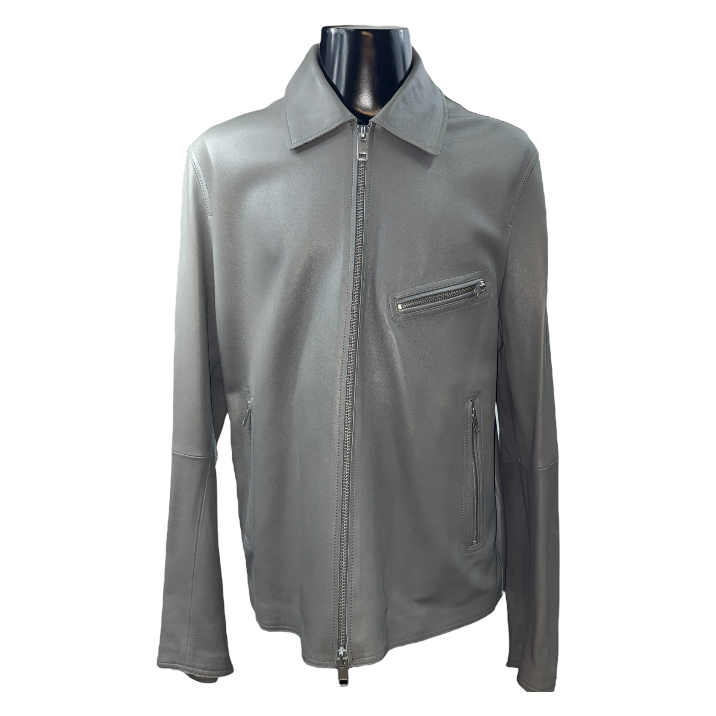 【DIESEL】革ジャケット グレー