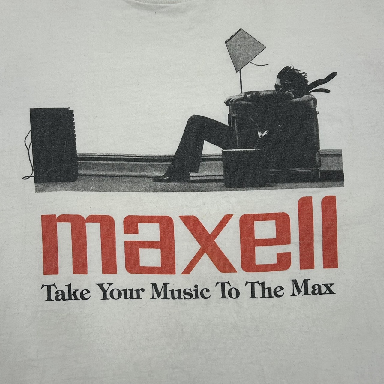 Maxell “Take Your Music To The Max” Vintage Graphic T-Shirt – Size L の画像 5