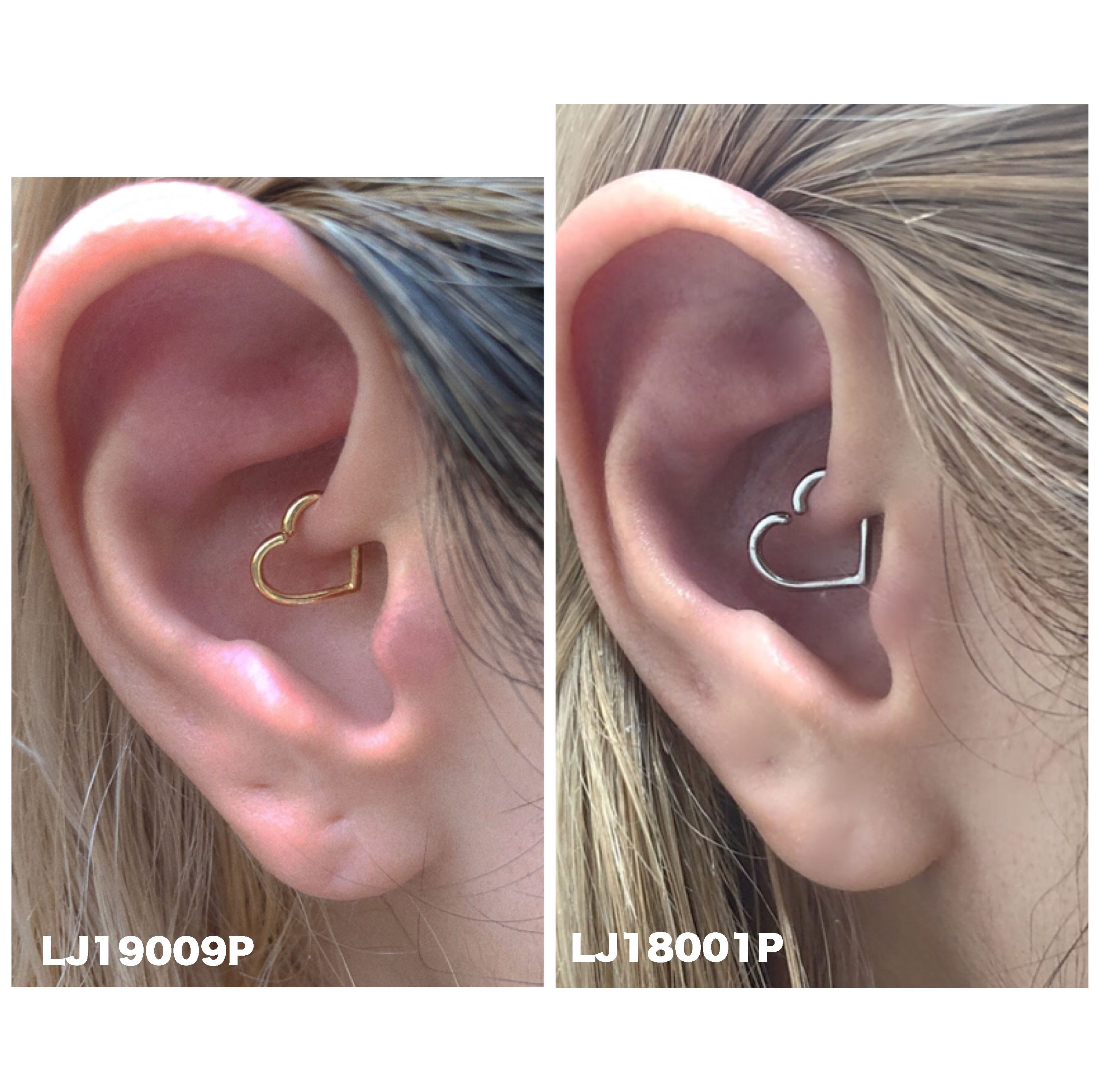 Heart Daith Body Jewelry 16g K10yg Ljp ハート ダイス ボディピアス Lanie Heart Daith Body Jewelry 16g K10yg Ljp ハート ダイス ボディピアス Lanie