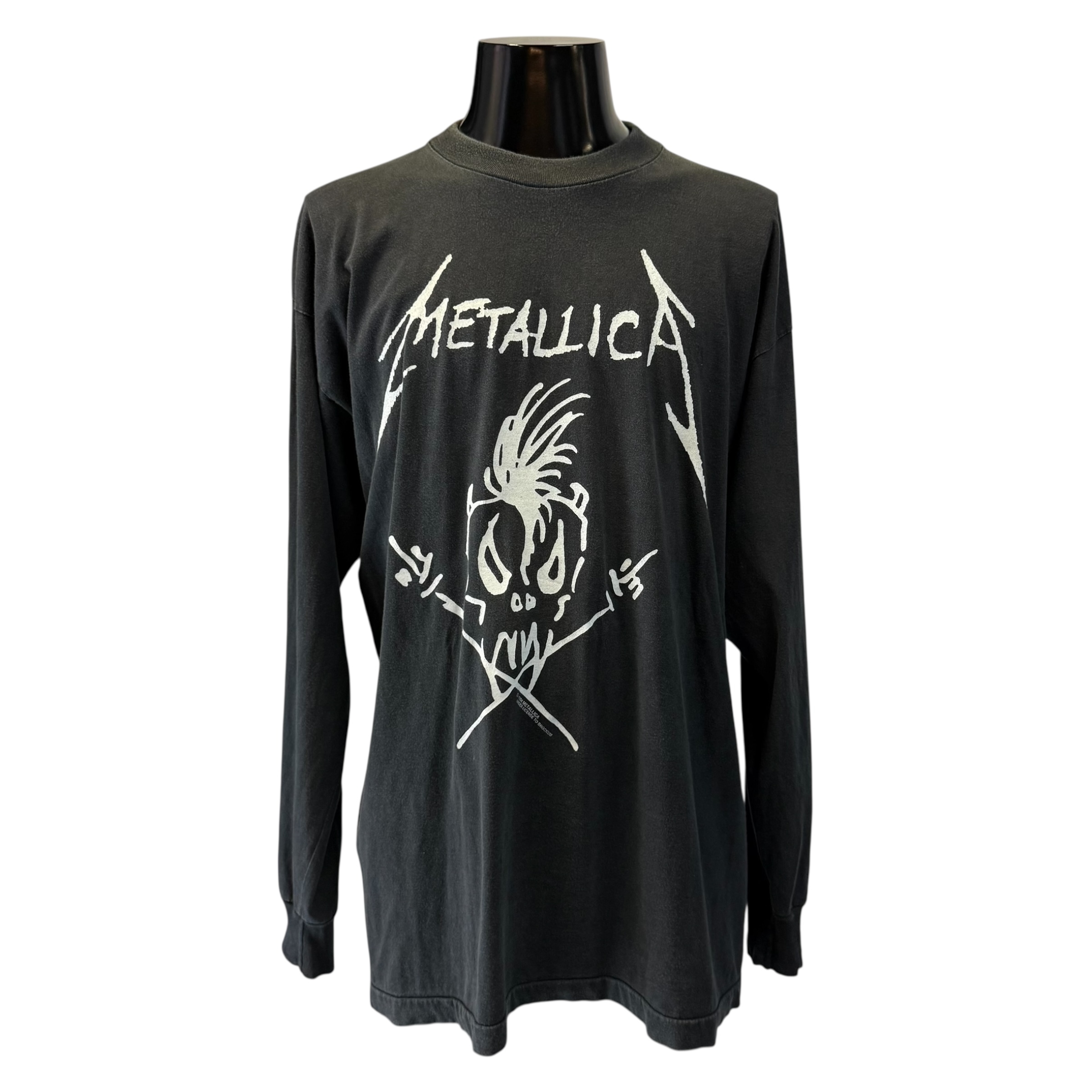 【METALLICA】メタリカ NOWHERE ELSE TO ROAM EUROPE TOUR ’93 Vintage ロングTシャツ XL相当