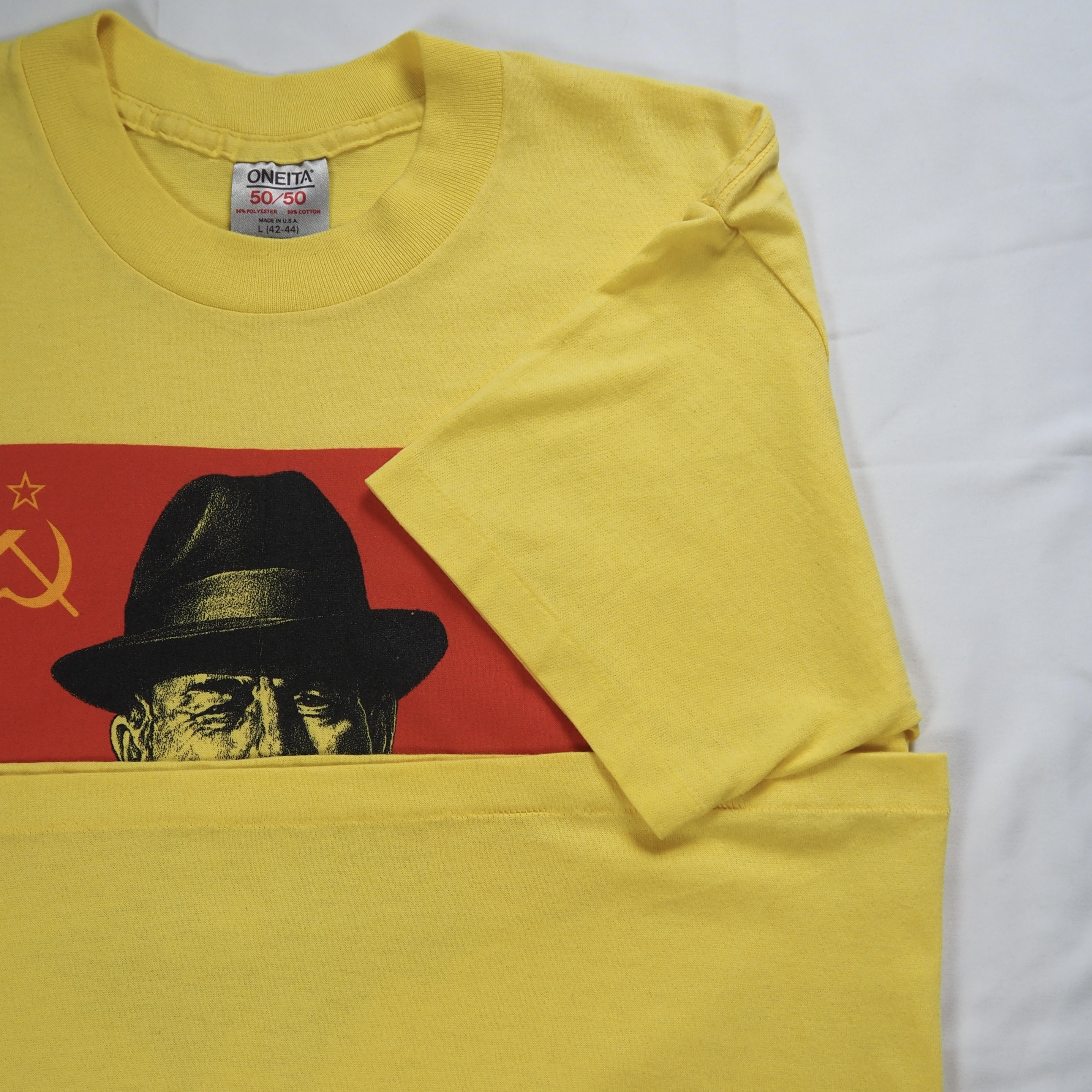 90’s ゴルバチョフTシャツ 共産主義 Lサイズ イエロー の画像 13