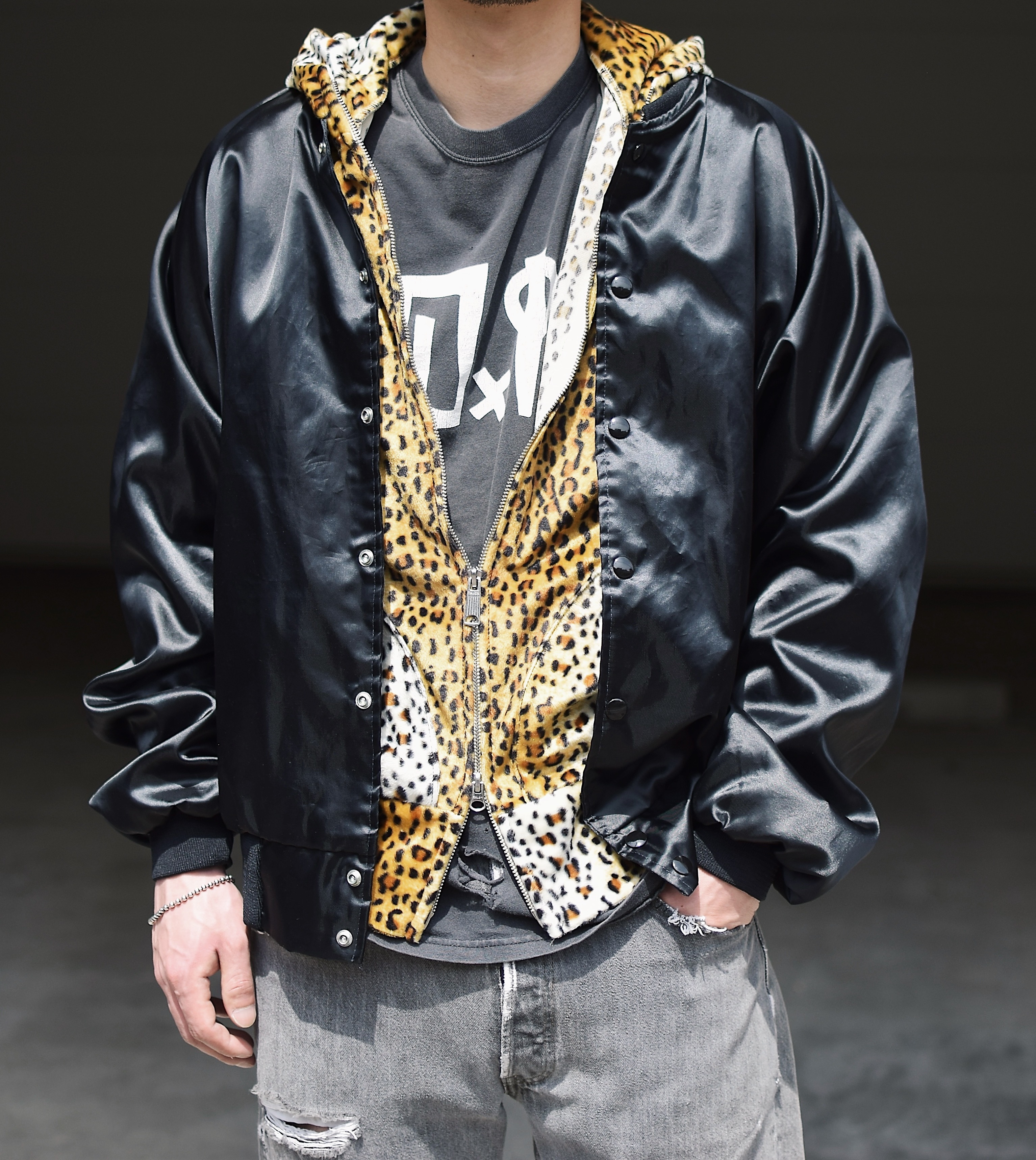 Vintage 80～90's【HARTWELL】"BRANNON'S PICKING SERVICE" Satin Jacket の画像 3