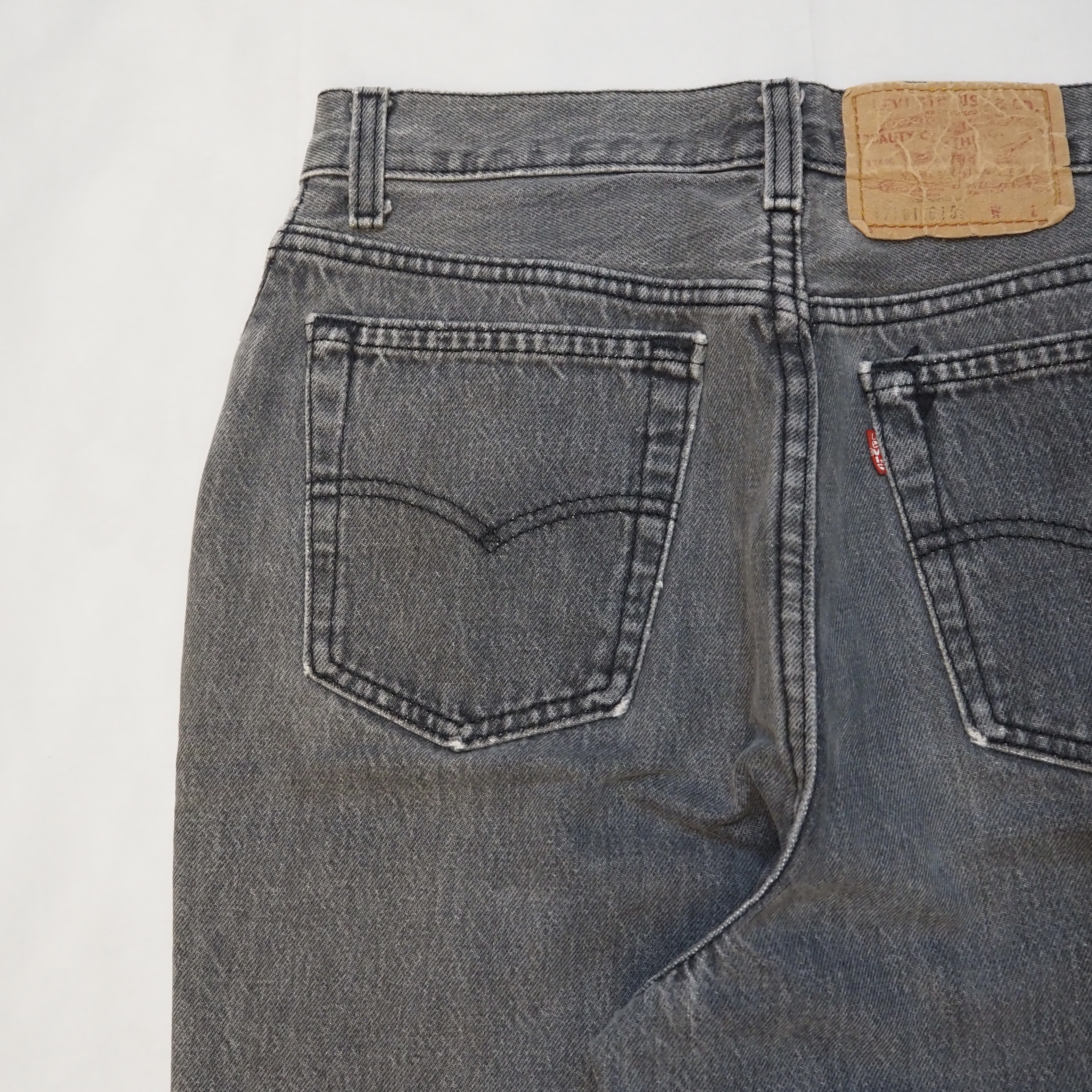 80’s Levi’s 501 6158 Black Denim 先染め 30×28 の画像 10