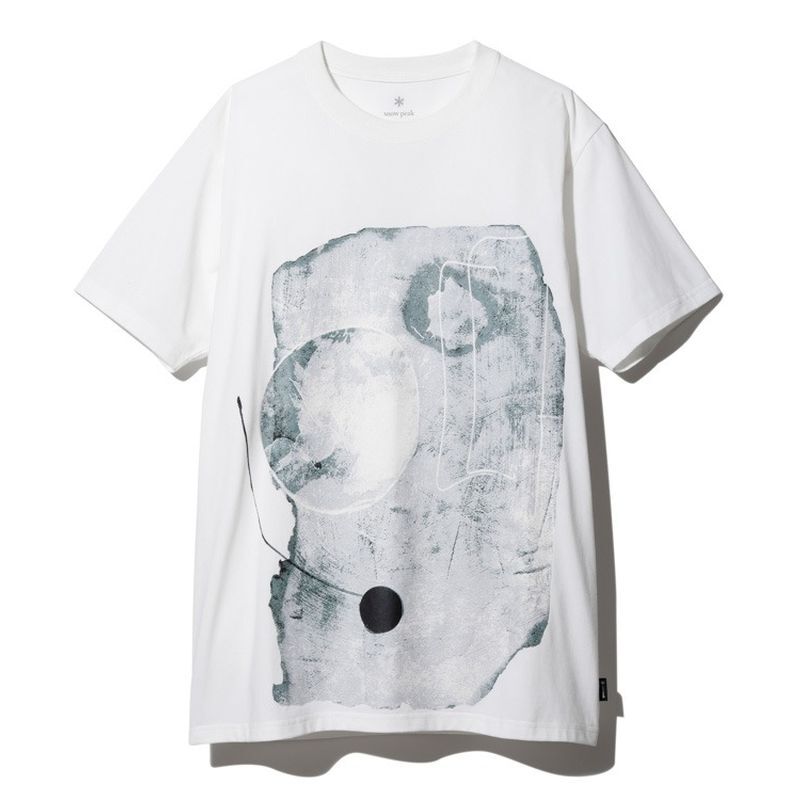 "snow peak|スノーピーク|Printed T shirt Flat Burner|プリンテッドTシャツ フラットバーナー|ホワイト"