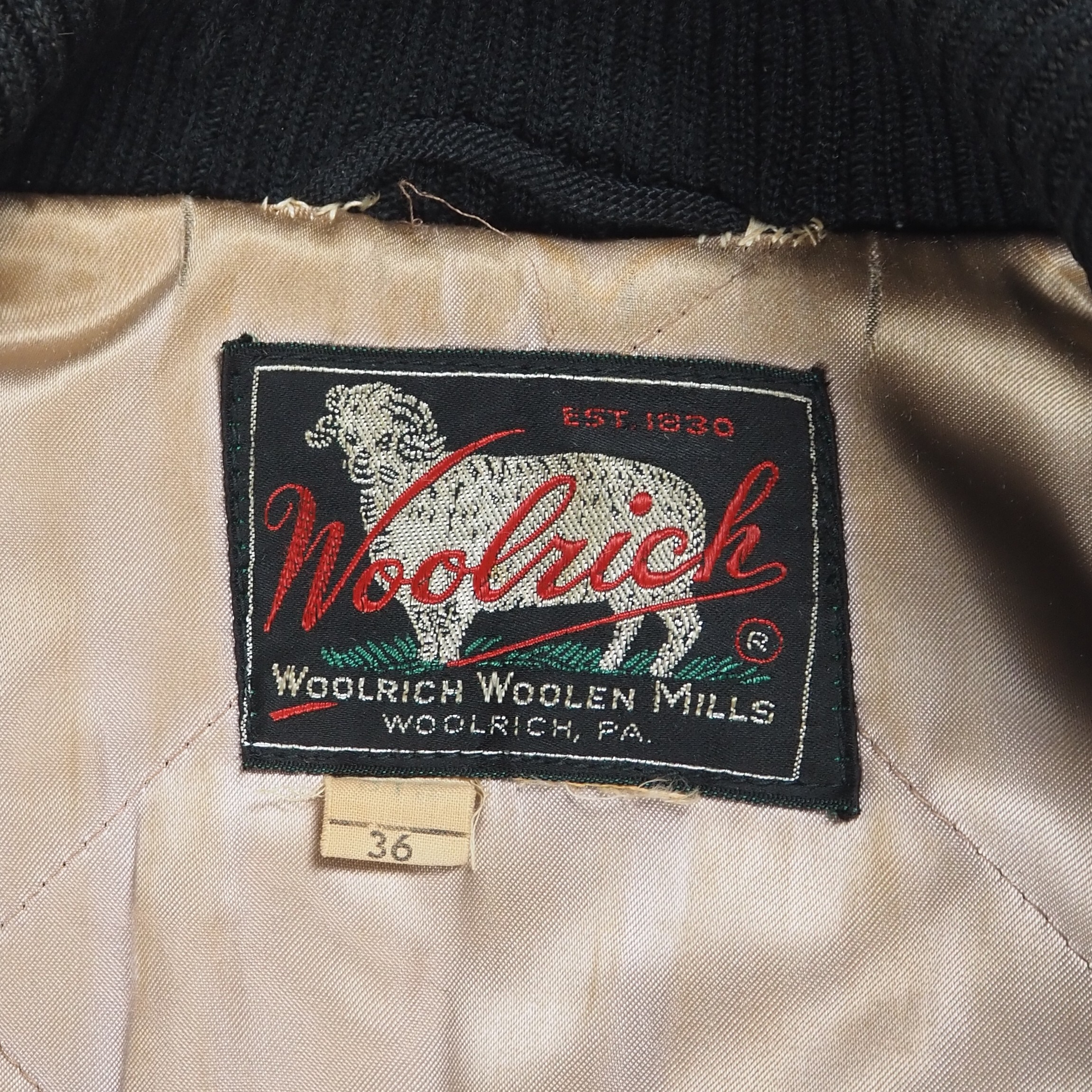 【9/23 20:00入荷】50's Woolrich ファラオジャケット グレー×ブラック の画像 11