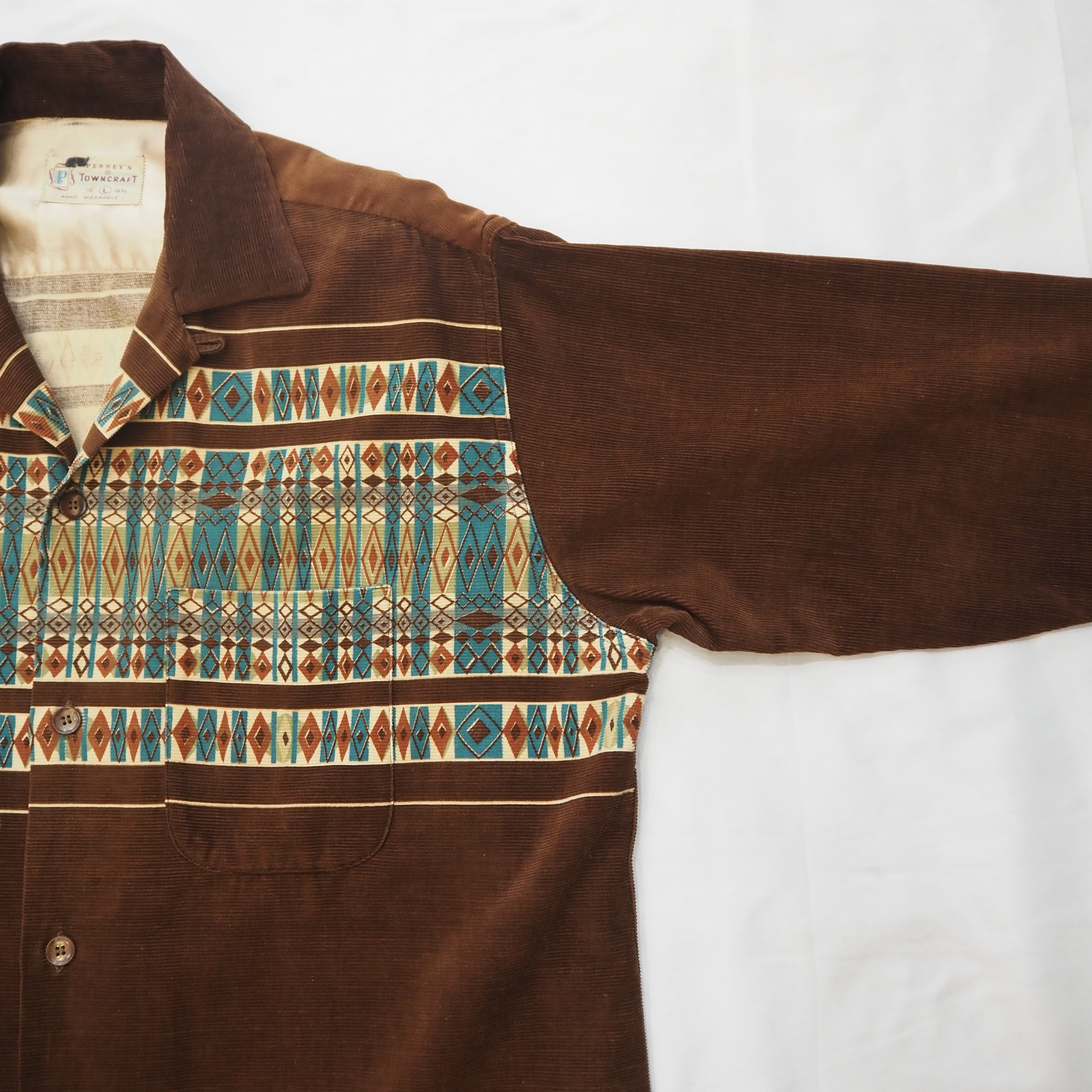 50’s Towncraft Printed Corduroy Shirt の画像 3
