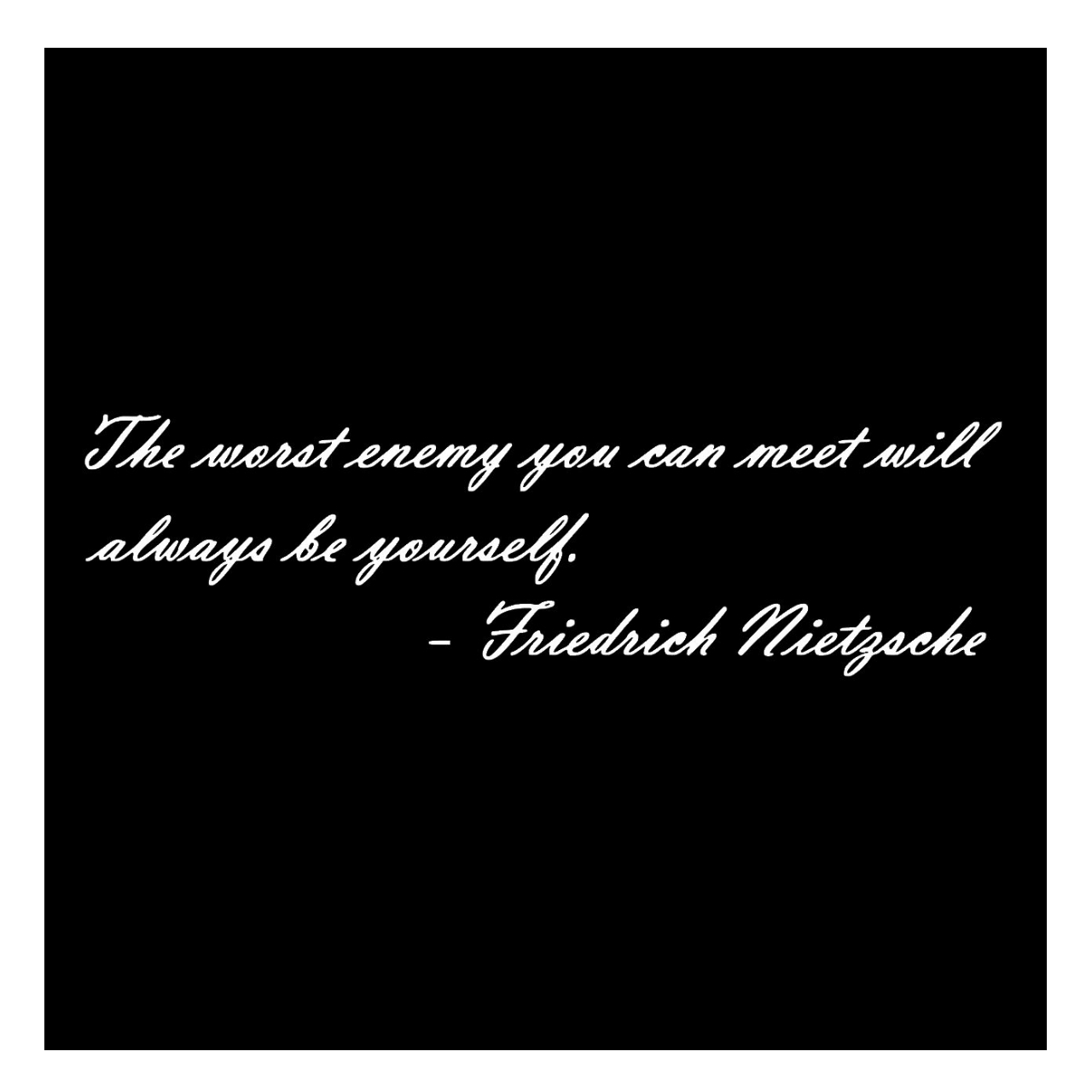 ウォールステッカー 名言 白 マット ニーチェ 英語 The Worst Enemy You Can Meet Will Always Be Yourself Iby アイバイ ウォールステッカー 通販 ウォールステッカー 名言 白 マット ニーチェ 英語 The Worst Enemy You Can Meet Will Always Be Yourself Iby アイバイ ウォールステッカー 通販