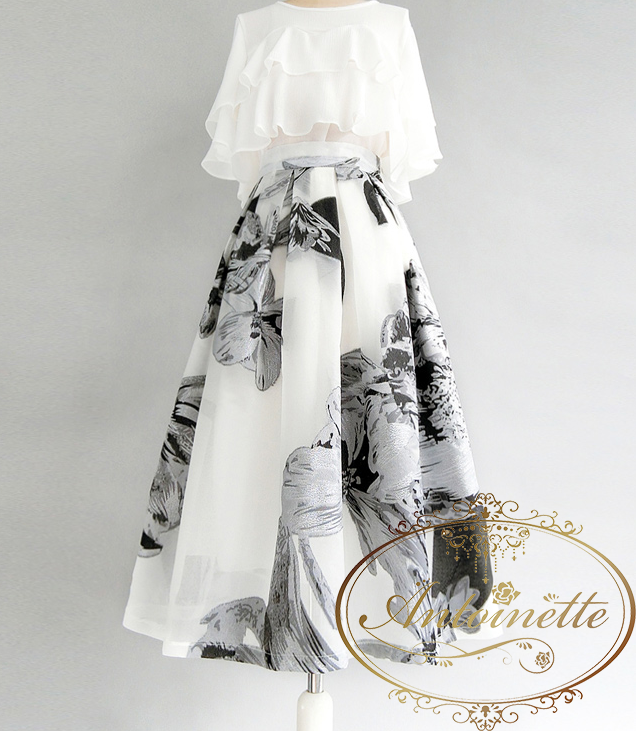 シック クラシカル スカート 上品 大人 レディース Flower Skirt Ladies Classical Party Antoinette シック クラシカル スカート 上品 大人 レディース Flower Skirt Ladies Classical Party Antoinette