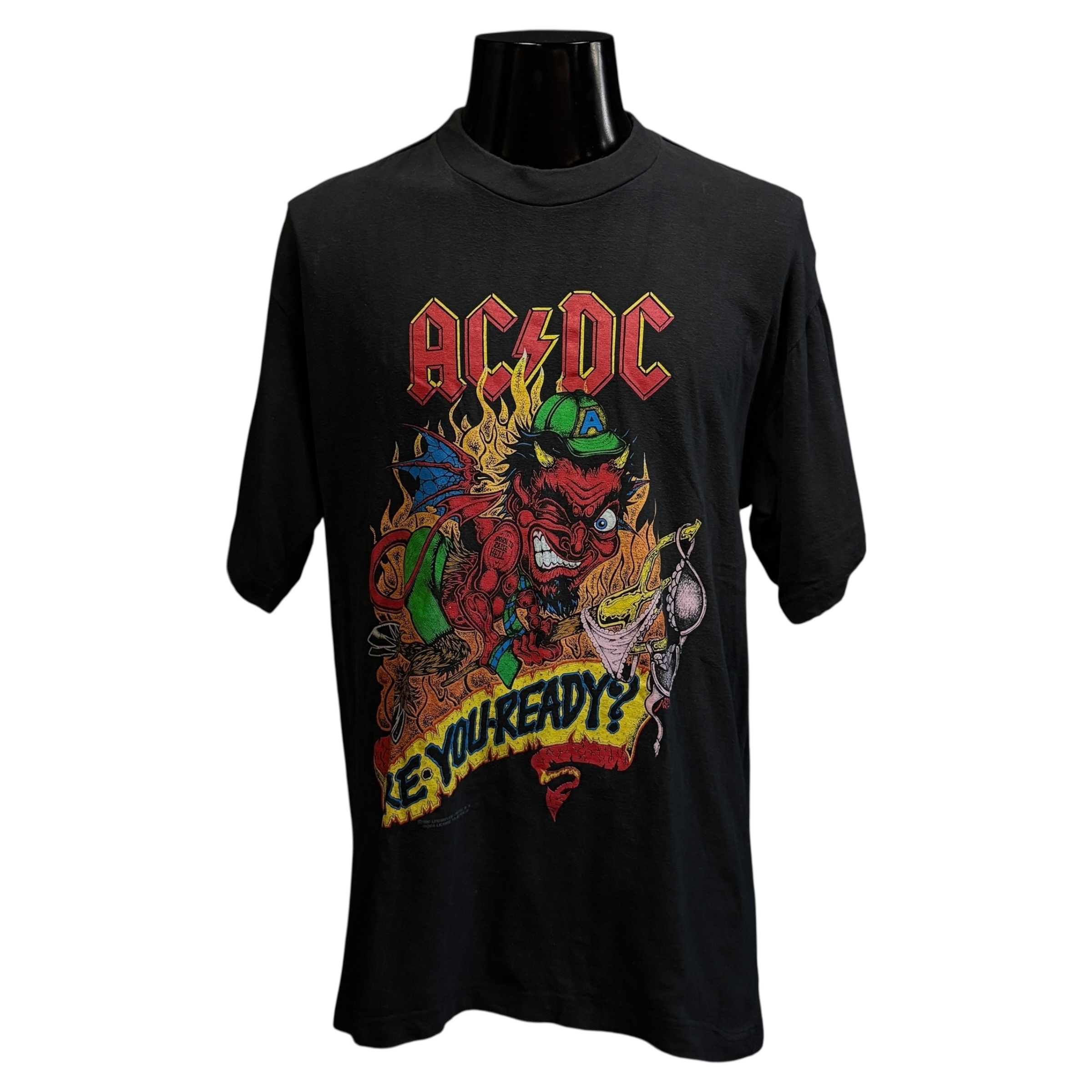 【AC/DC】エーシーディーシー BORN TO RAISE HELL／ARE YOU READY? TOUR Vintage 90s Tシャツ L