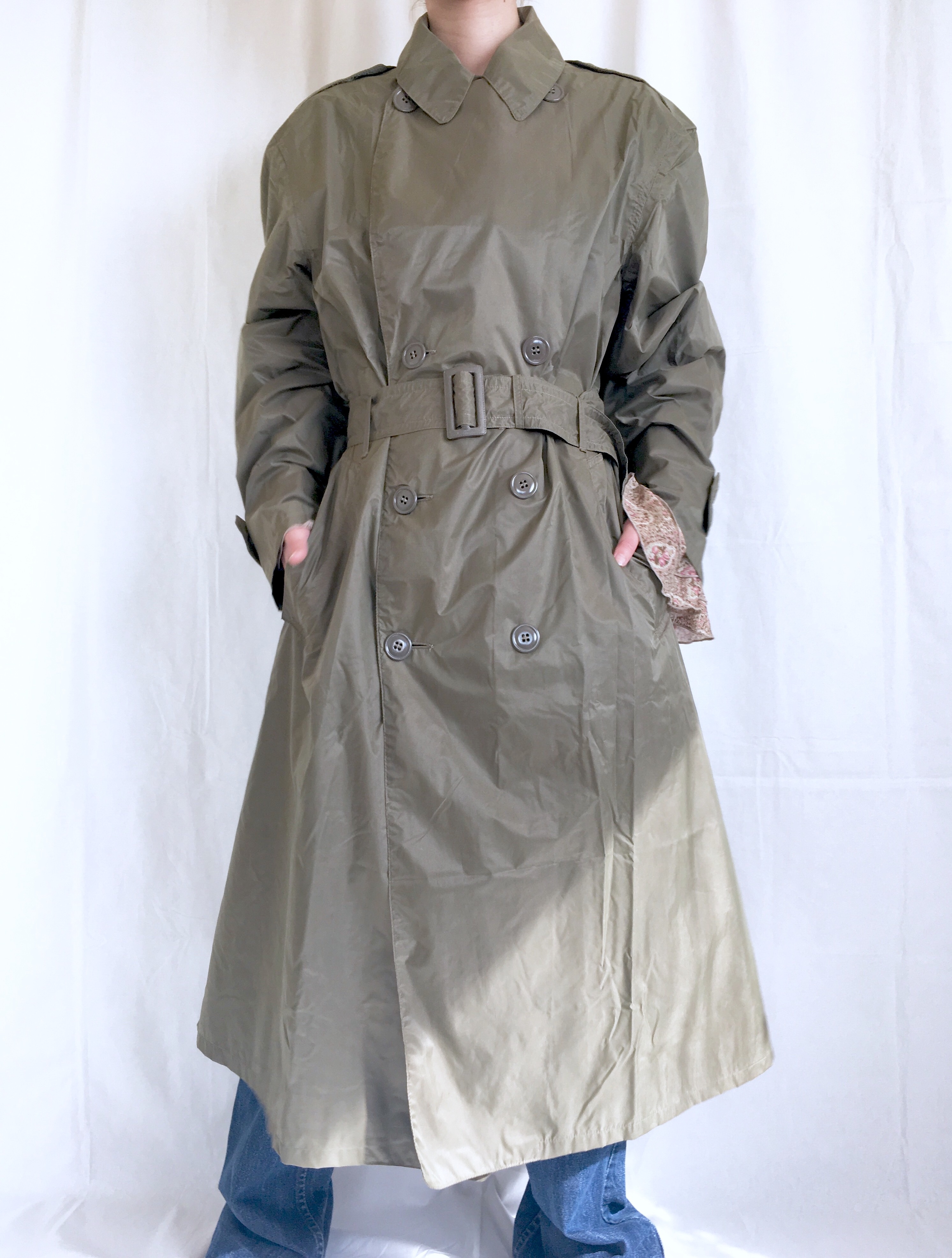 U.S.ARMY vintage nylon rain coat | malt