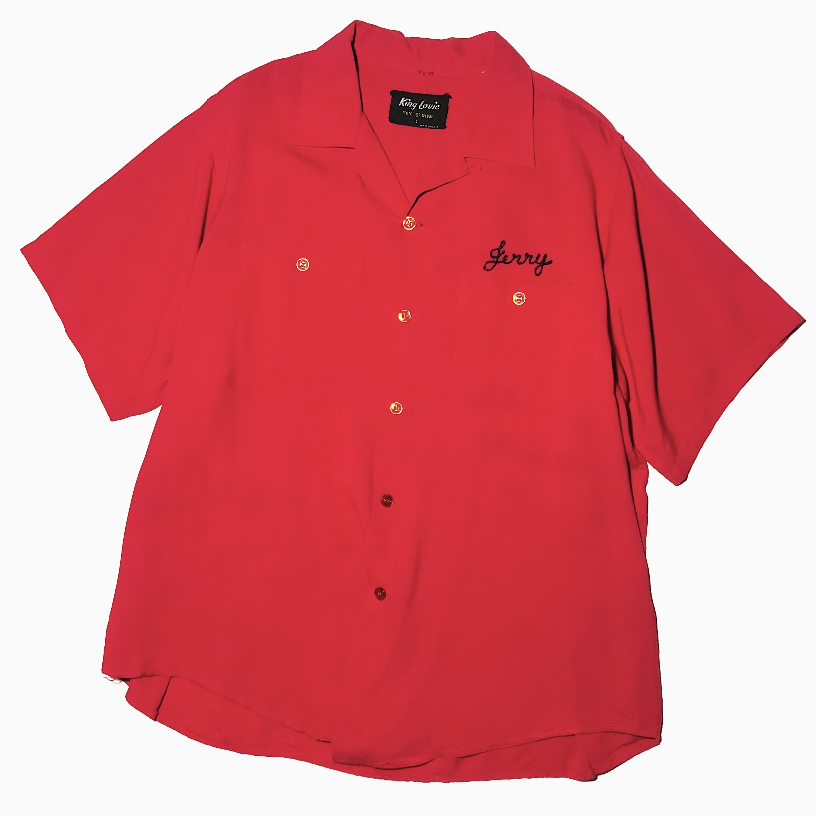 Vintage 50〜60's【King Louie】"Panther" Rayon Bowling Shirt の画像 2