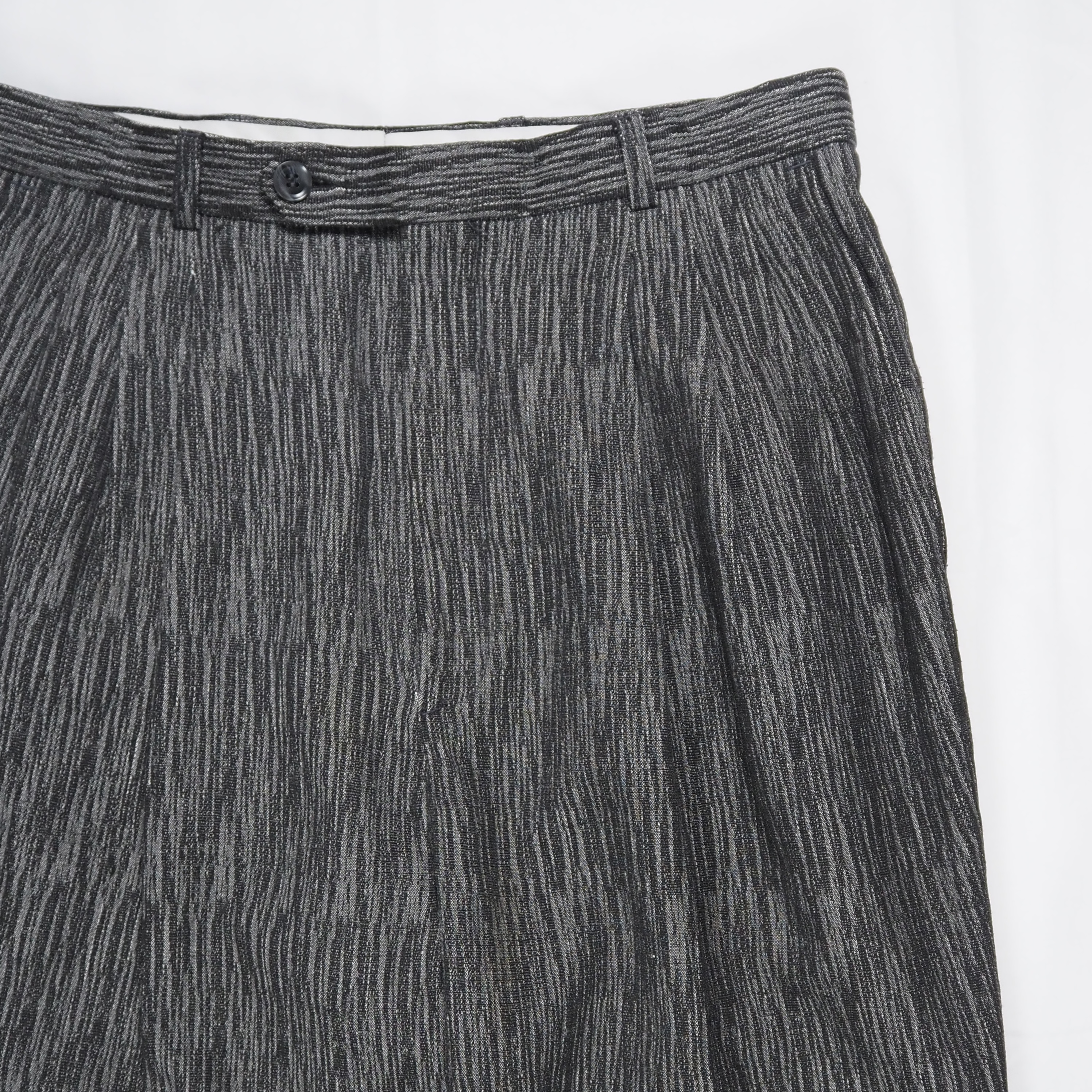 80’s Rayon Slacks 3タック グレー 30×33 の画像 6