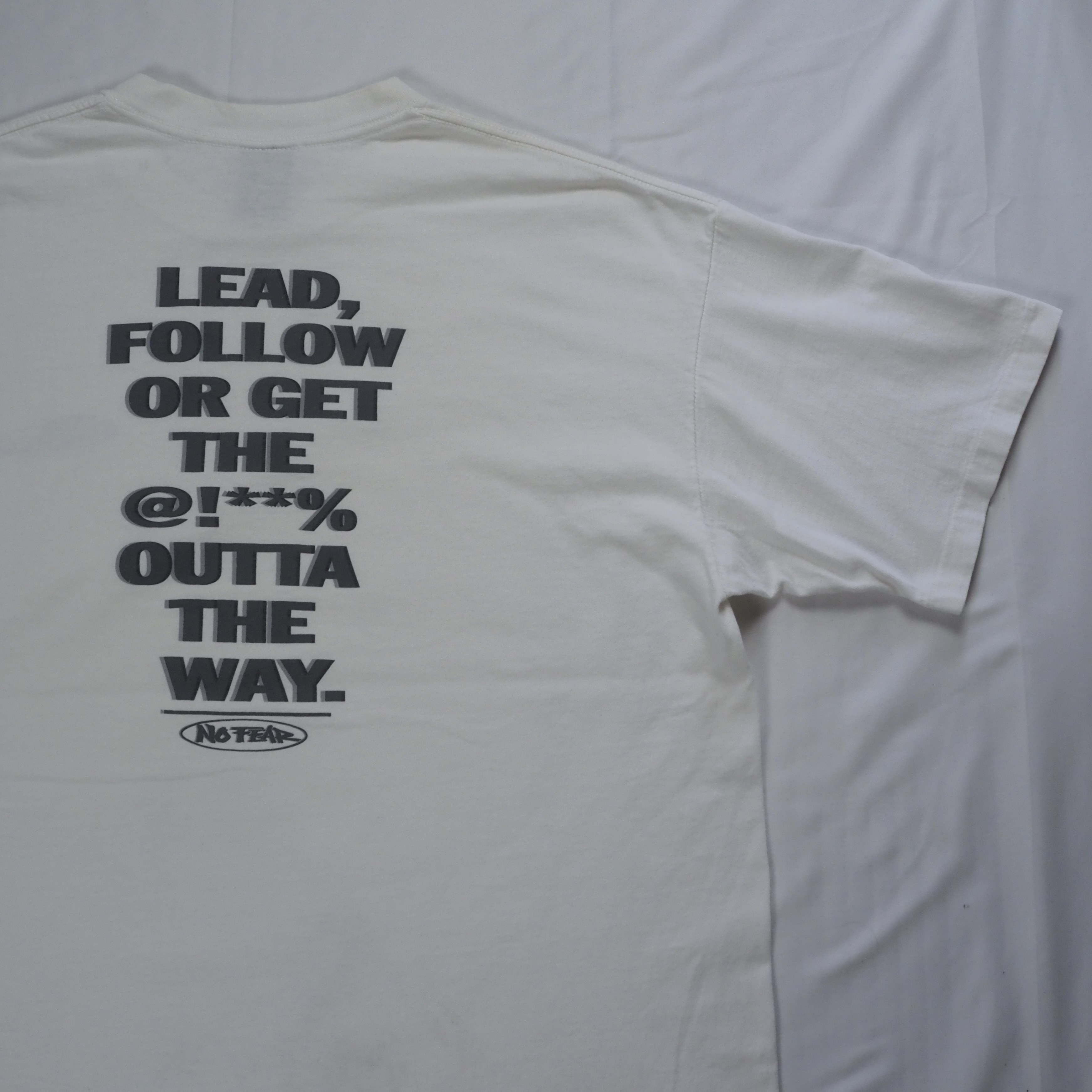90’s No Fear Tシャツ XL ホワイト の画像 4