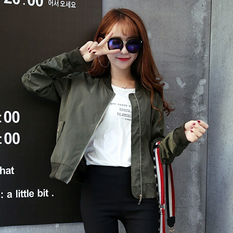 大阪特売 トップス アウター ジャケット ジャンパー ブルゾン スカジャン ショート丈 長袖 襟付き かわいい 直売人気商品 Miracleleaffl Com