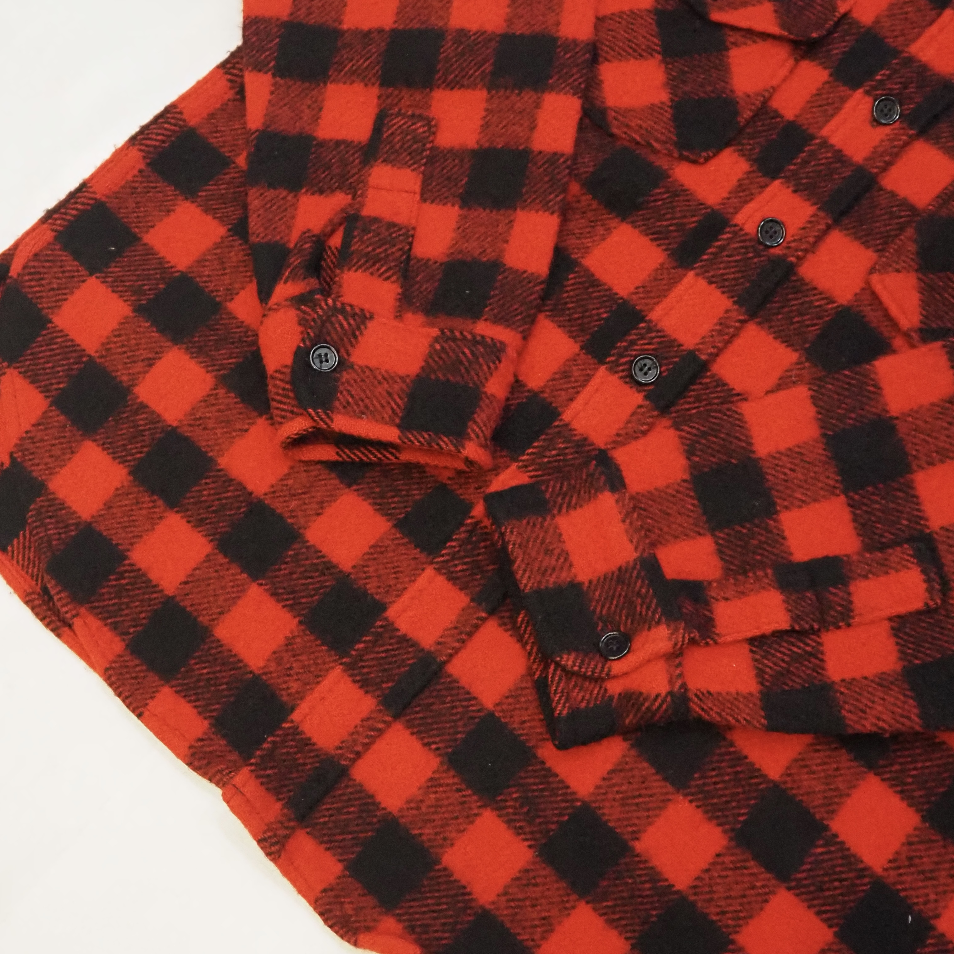 80’s Woolrich ウールシャツ バッファローチェック Lサイズ の画像 9