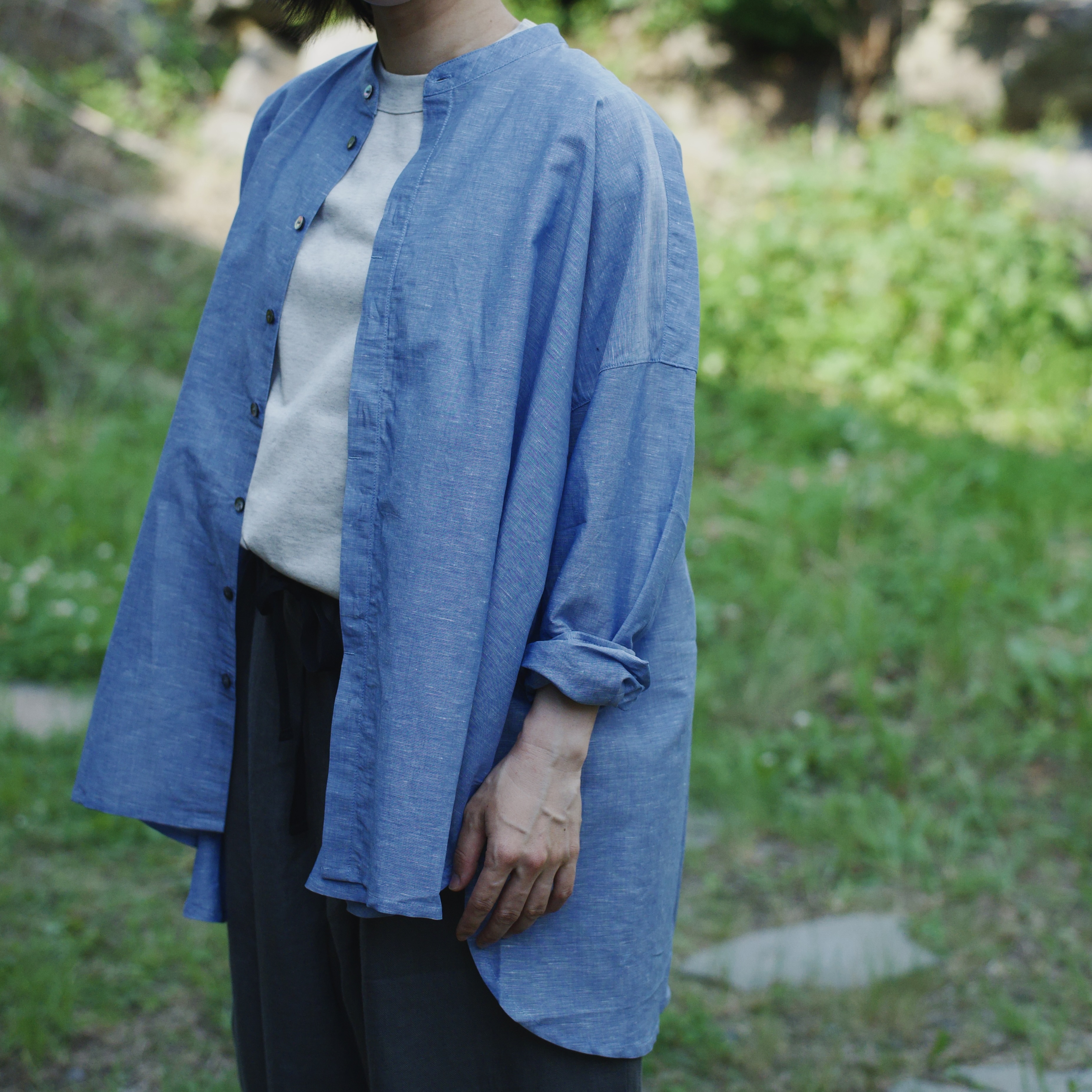 Siipi Shirt : シーピシャツ <sax blue>