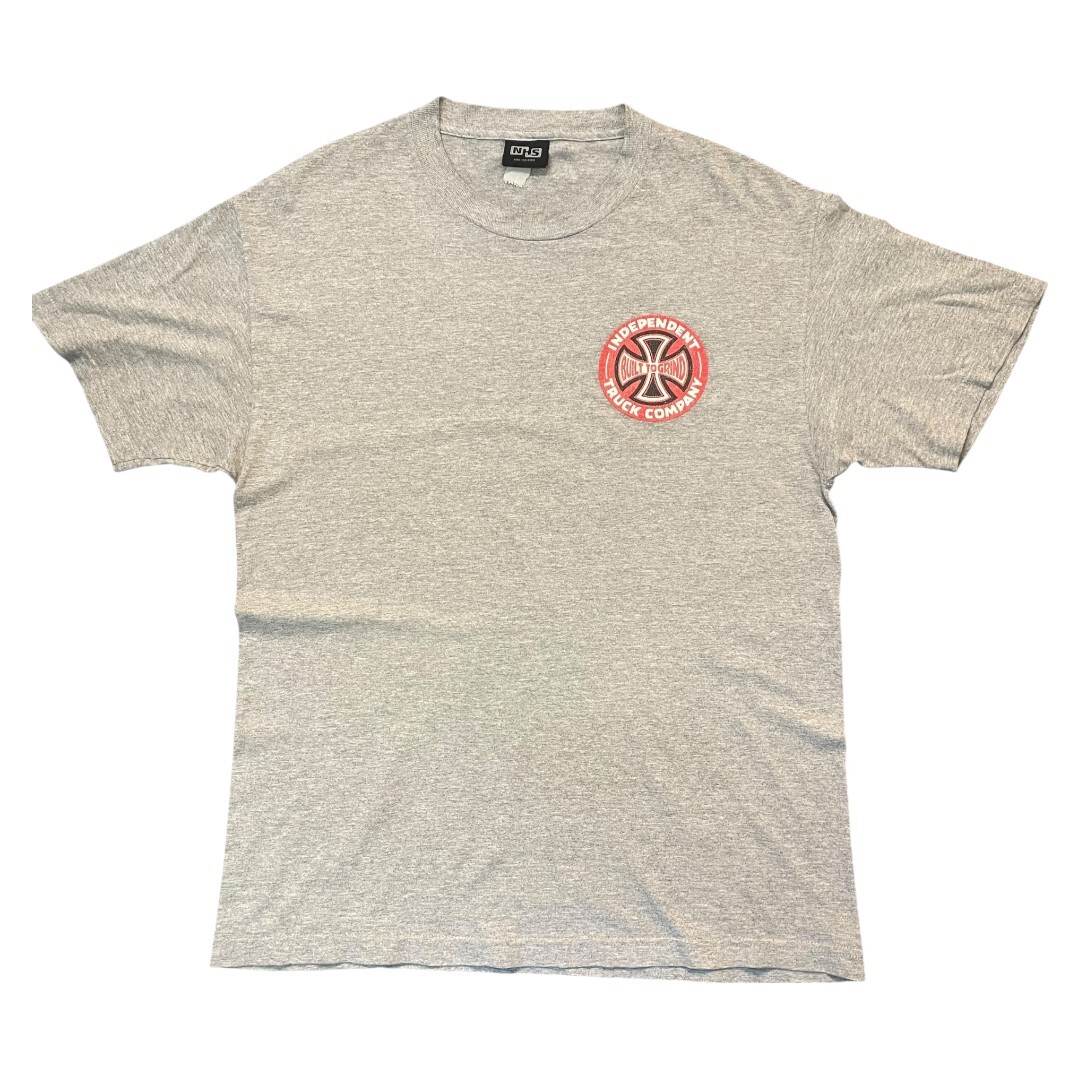 【INDEPENDENT】インディペンデント NHSタグ BTGロゴプリントTシャツ L相当