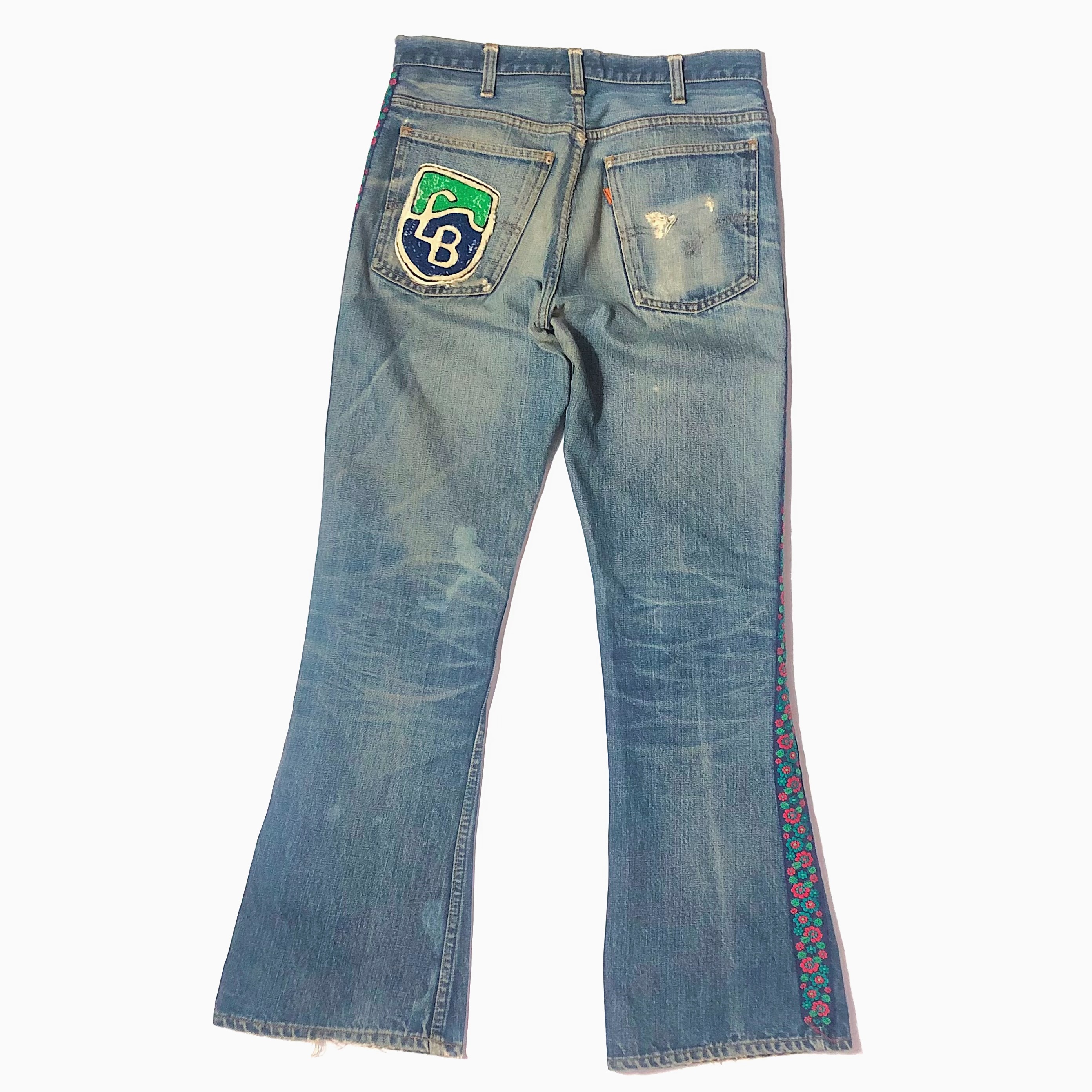 Vintage 60〜70's【Levi's】Big E Hippie Flare Denim Pants の画像 2