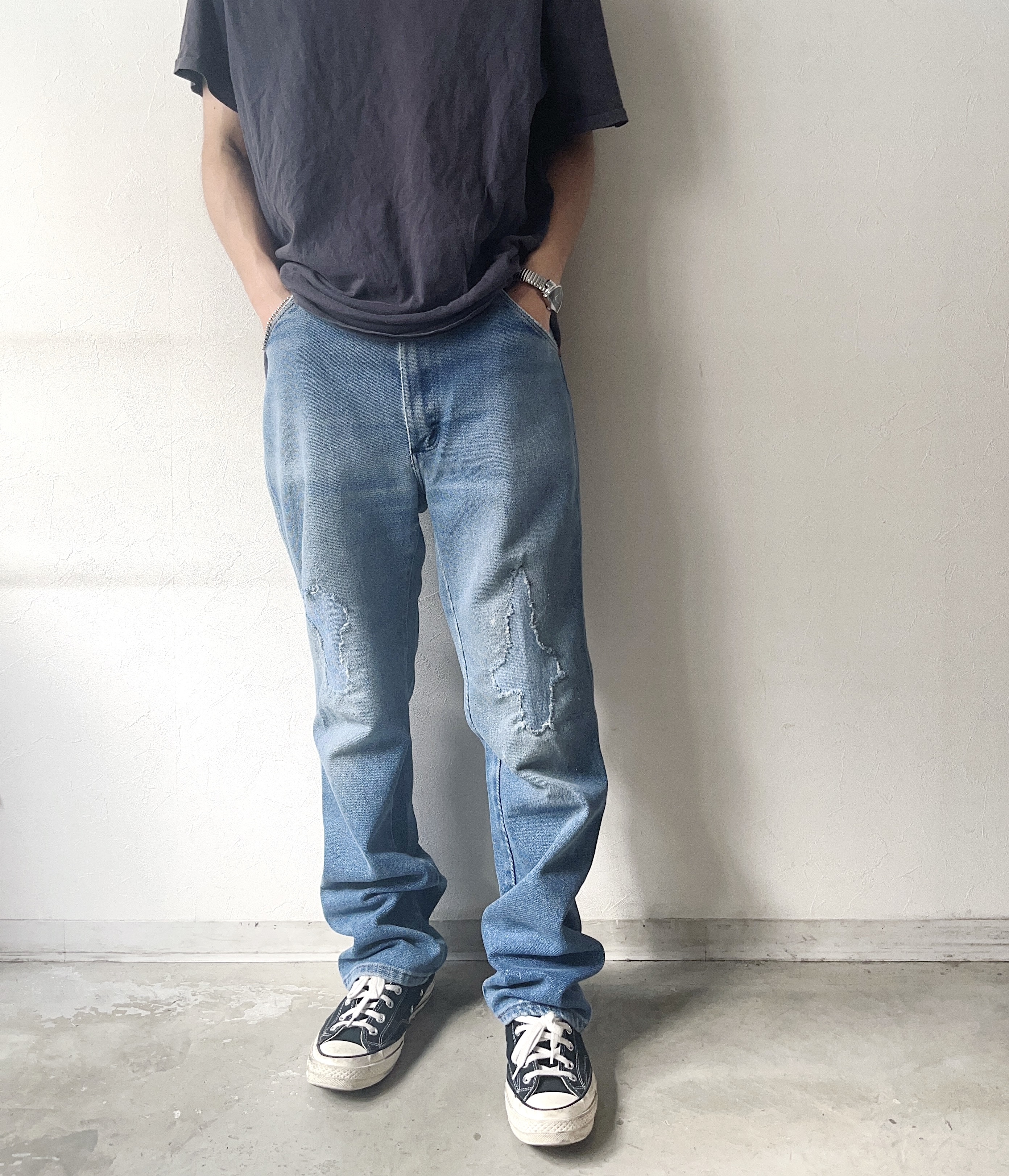 Vintage 70～80's【Wrangler】947STR Grunge Denim Pants の画像 3