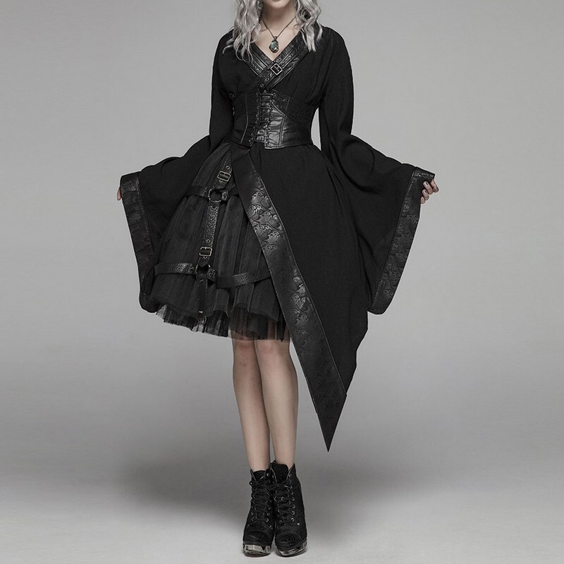 M02 ゴスロリ ワンピース 服 ドレス V系ファッション レディース Punk Rave Magicspice