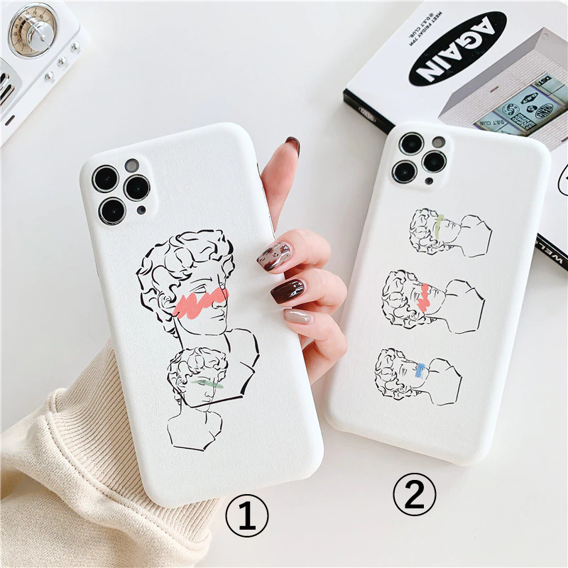 Iphoneケース スマホケース 韓国 おもしろ 石膏像 絵画 シンプル Menewshop Iphoneケース スマホケース 韓国 おもしろ 石膏像 絵画 シンプル Menewshop