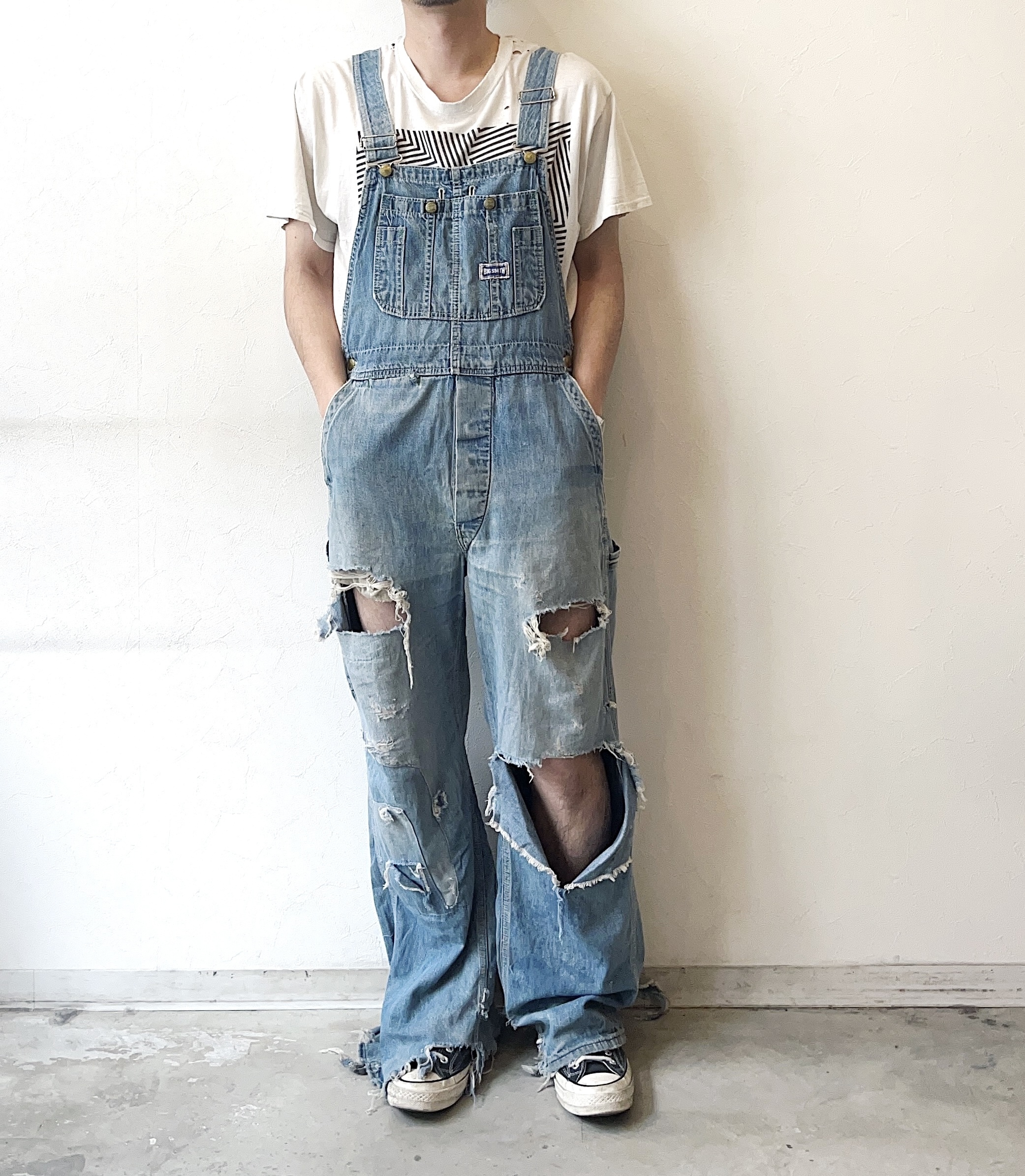 Vintage 70～80's【BIG SMITH】Grunge Overalls の画像 3