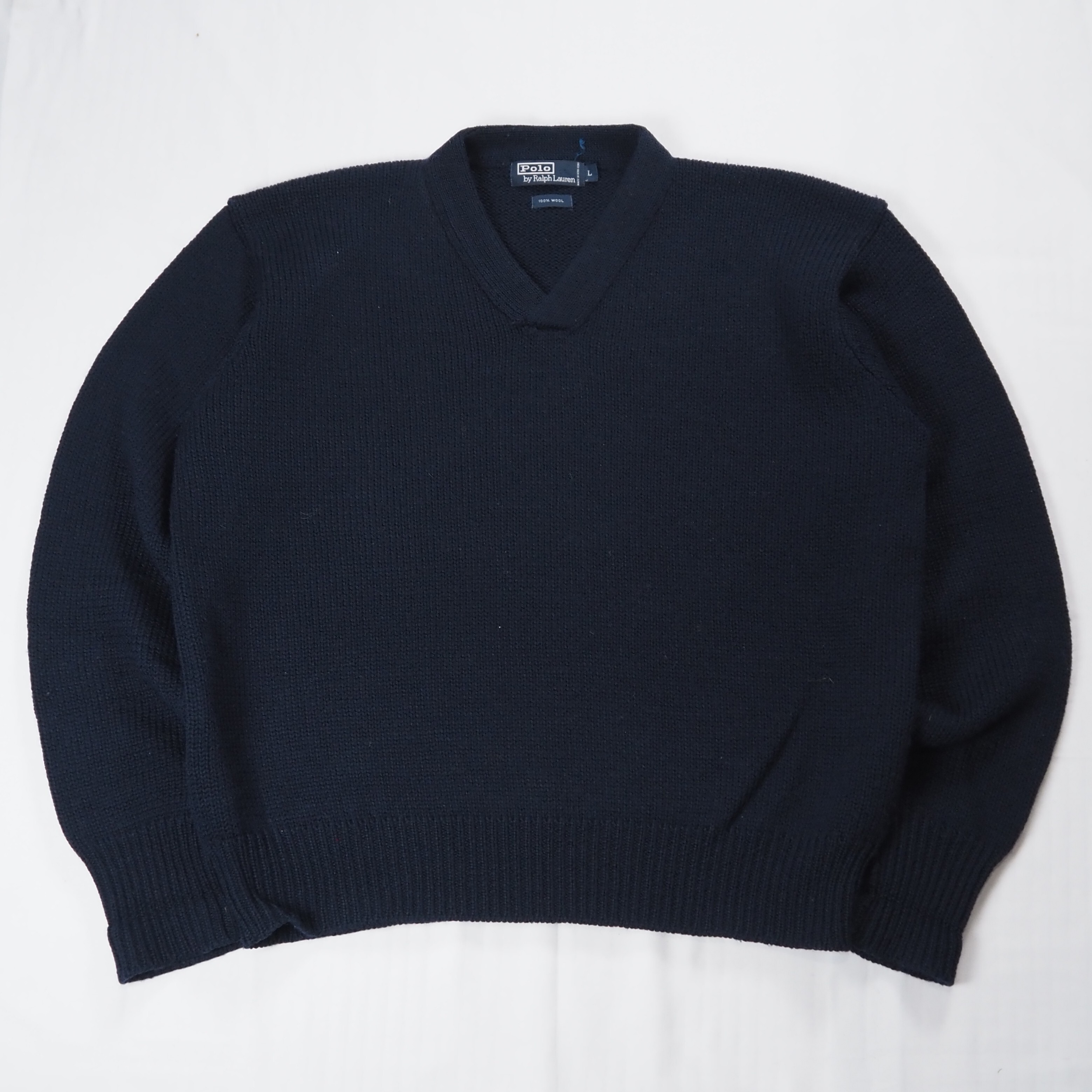 【9/23 20:00入荷】90's Ralph Lauren ウールニット Lサイズ グッドコンディション