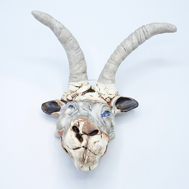 ギフト展 角のある動物面小 鴨頭 みどり 器 ギャラリー 香綵 ギフト展 角のある動物面小 鴨頭 みどり 器 ギャラリー 香綵