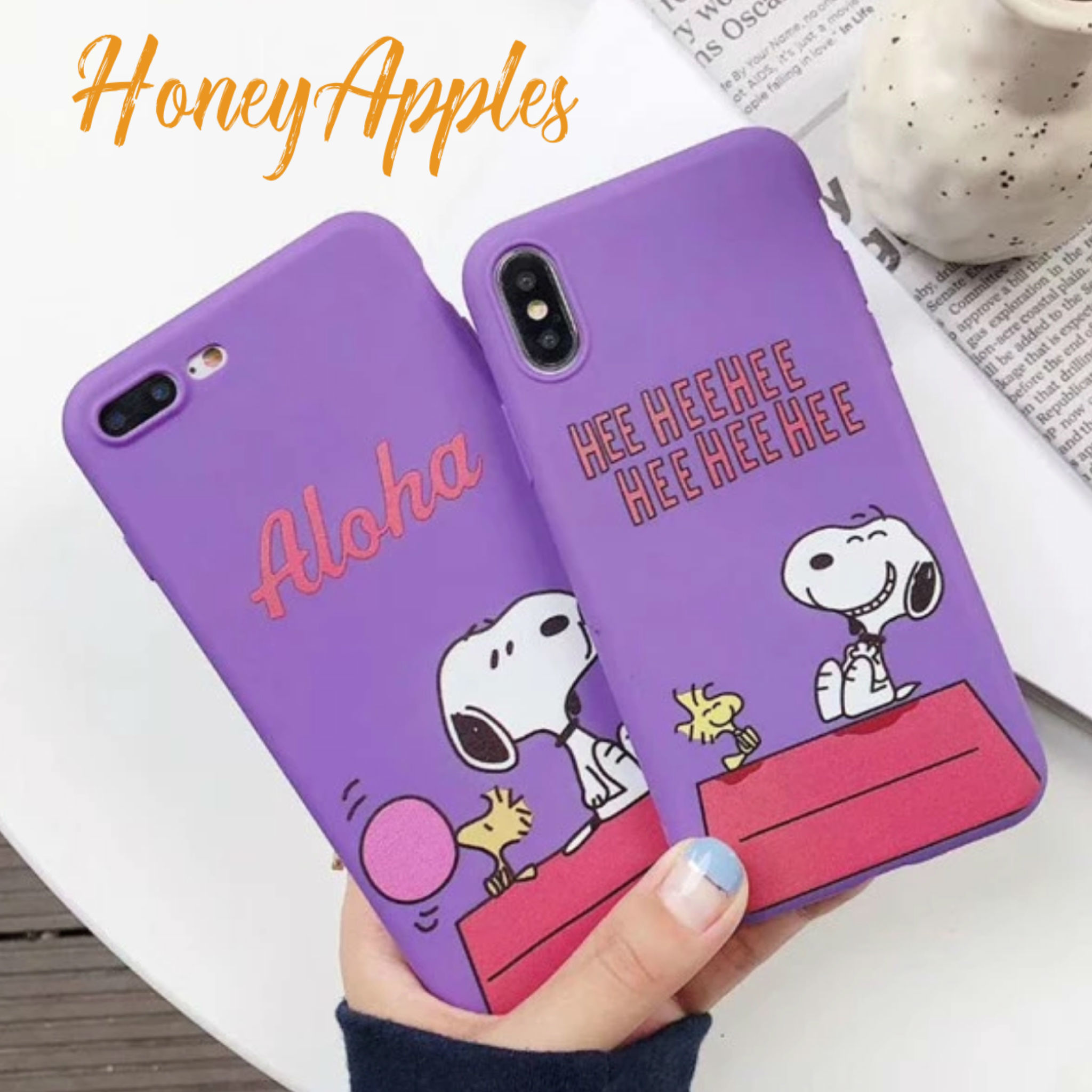 スヌーピー Iphoneケース 選べる２デザイン Aloha Heehee Tpu Honey Apples 別館 Iphoneケース Online Store