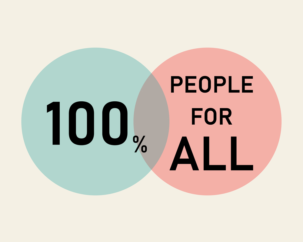 100% PEOPLE FOR ALL